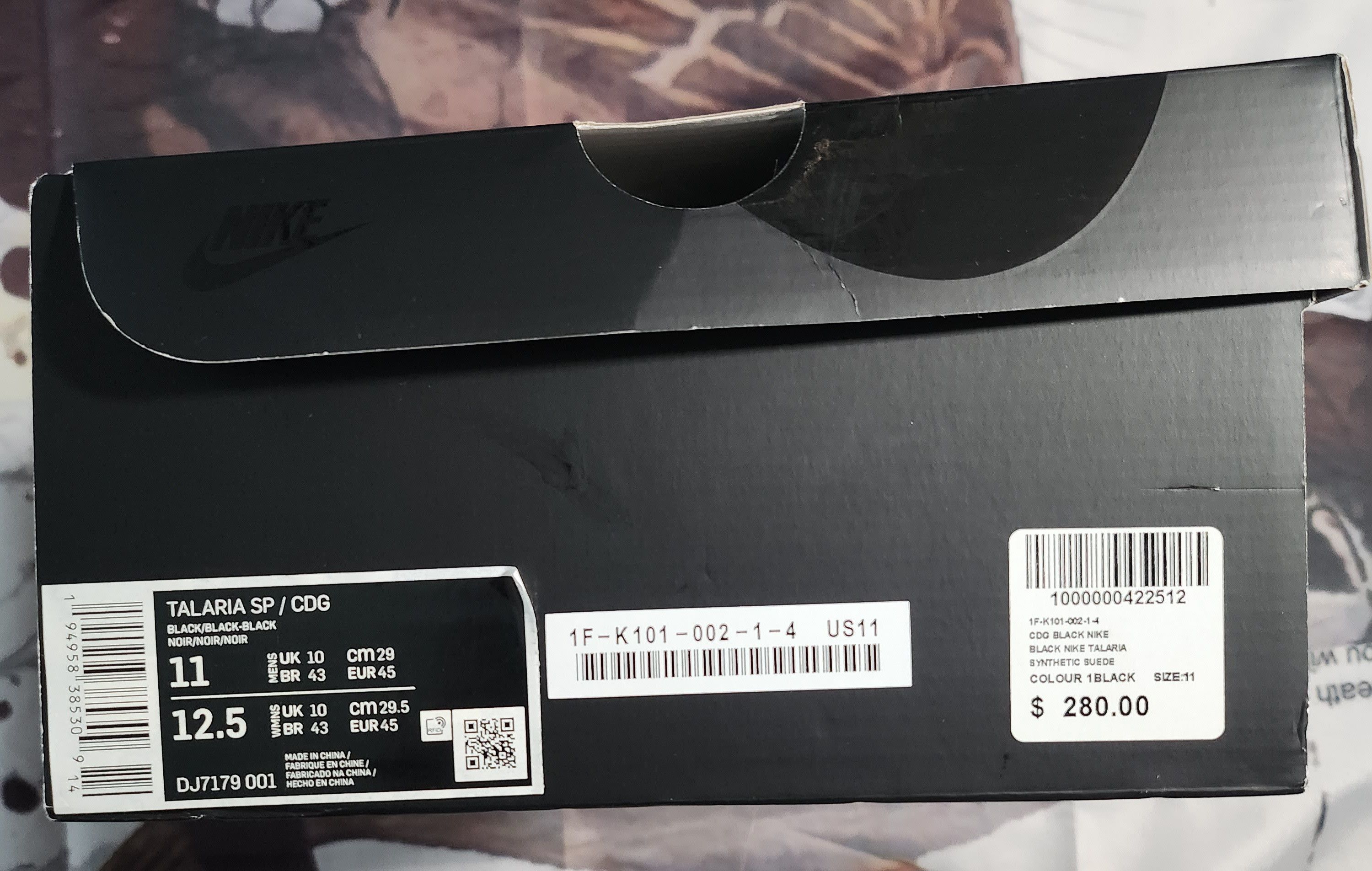 Comme des Garcons CDG BLACK x Nike Talaria SP/CDG Size US 11 / EU 44 - 11 Thumbnail