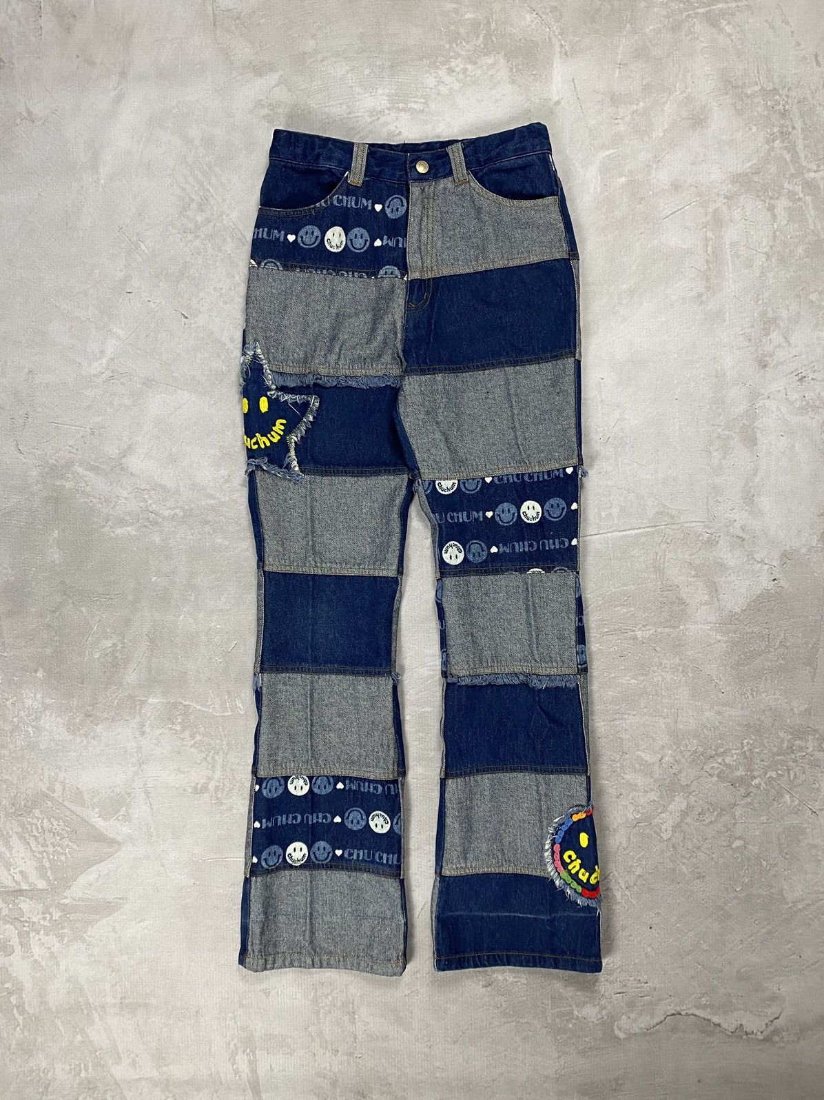 20471120 × Beauty Beast × Hysteric Glamour Chu Chum Patchwork Hagi Pants Inspired Hysteric Glamour Size 27" / US 4 / IT 40 - 1 Thumbnail