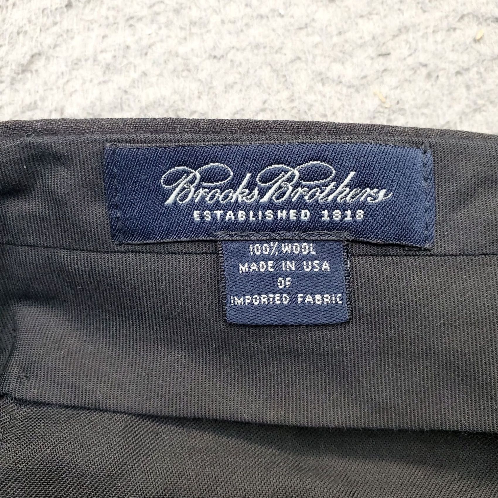 Brooks Brothers Brooks Brothers Men's 34 Gray Wool Comfort Stretch Pleated Cuffed Pants Made USA Size US 34 / EU 50 - 7 Thumbnail