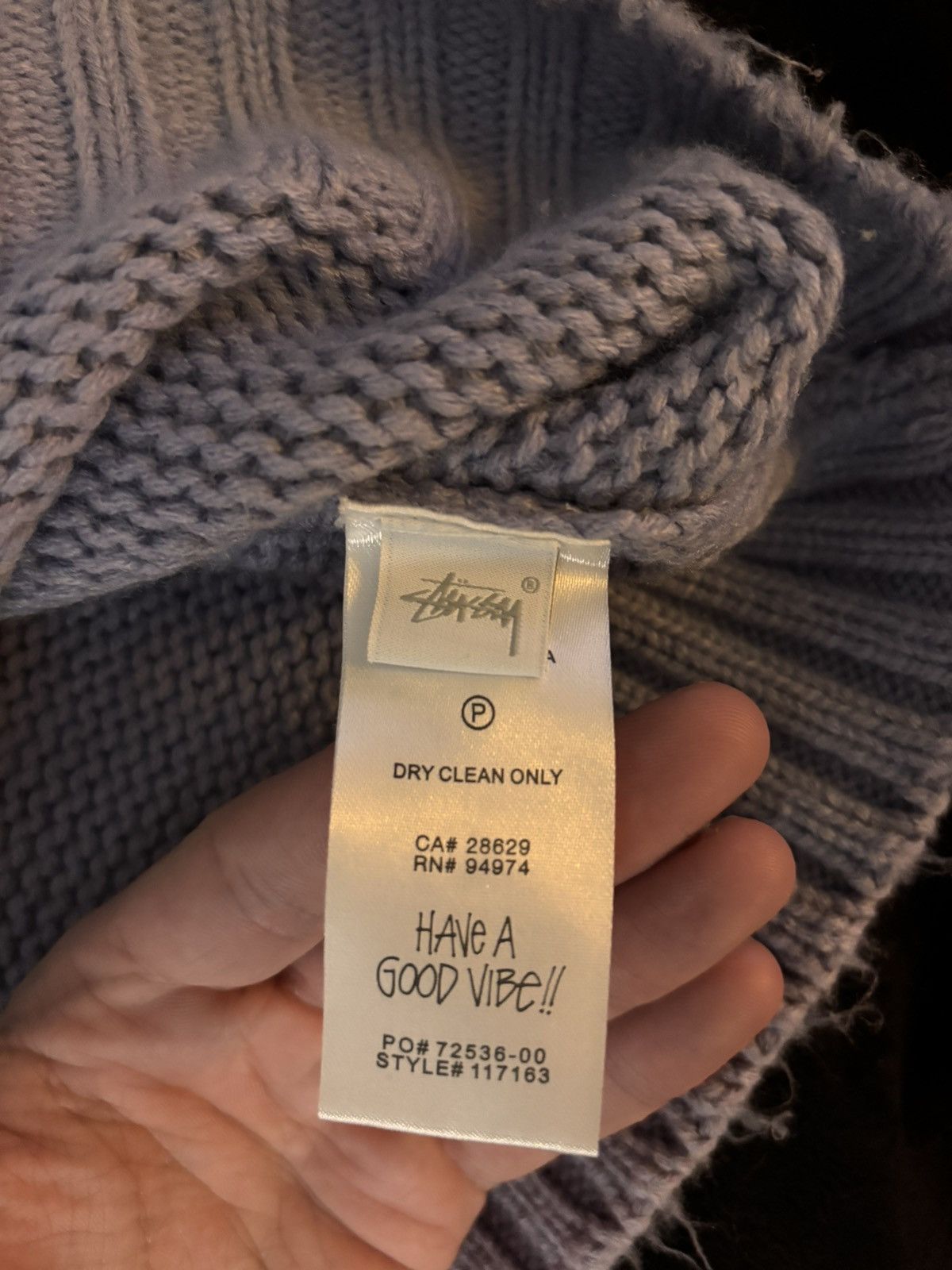 Stussy Stussy Brushed Cardigan ‘Lavender’ Size US M / EU 48-50 / 2 - 9 Thumbnail