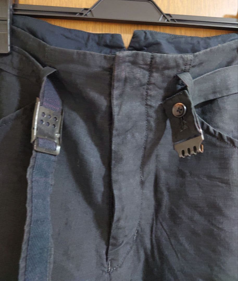 The Viridi-anne 100% Linen Half Pants Cropped Belted Size US 30 / EU 46 - 4 Thumbnail
