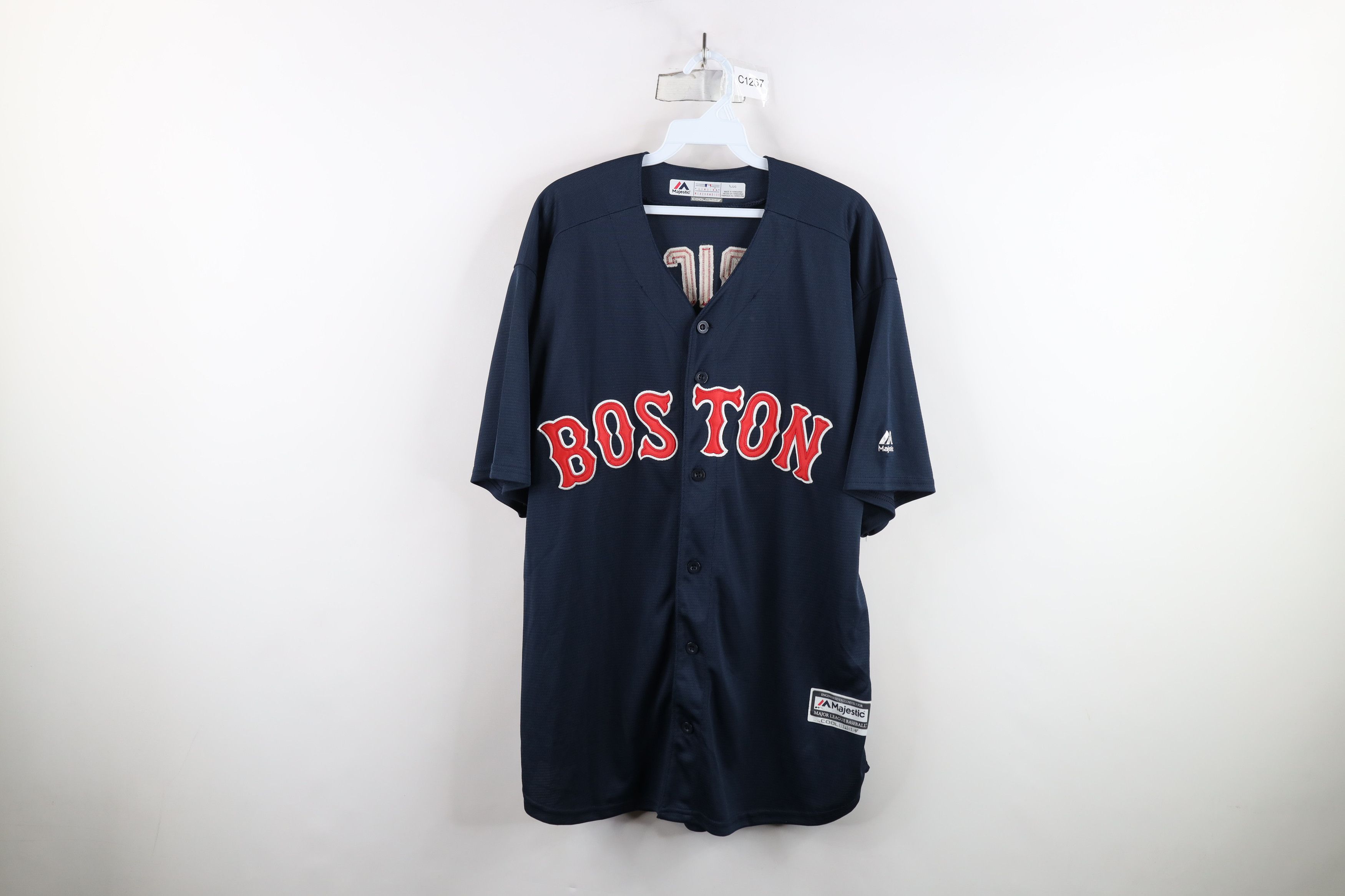 Majestic × Vintage Vintage Majestic Boston Red Sox Baseball Jersey Stitched Size US L / EU 52-54 / 3 - 1 Thumbnail