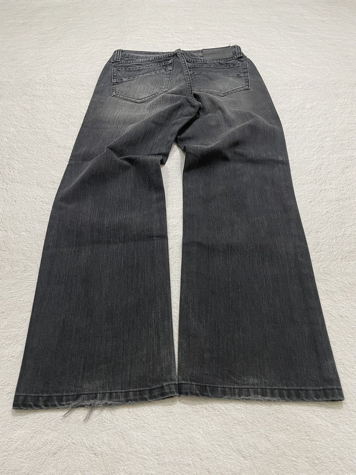 Japanese Brand 2000s Get Used Washed Black Denim Size US 27 - 6 Thumbnail
