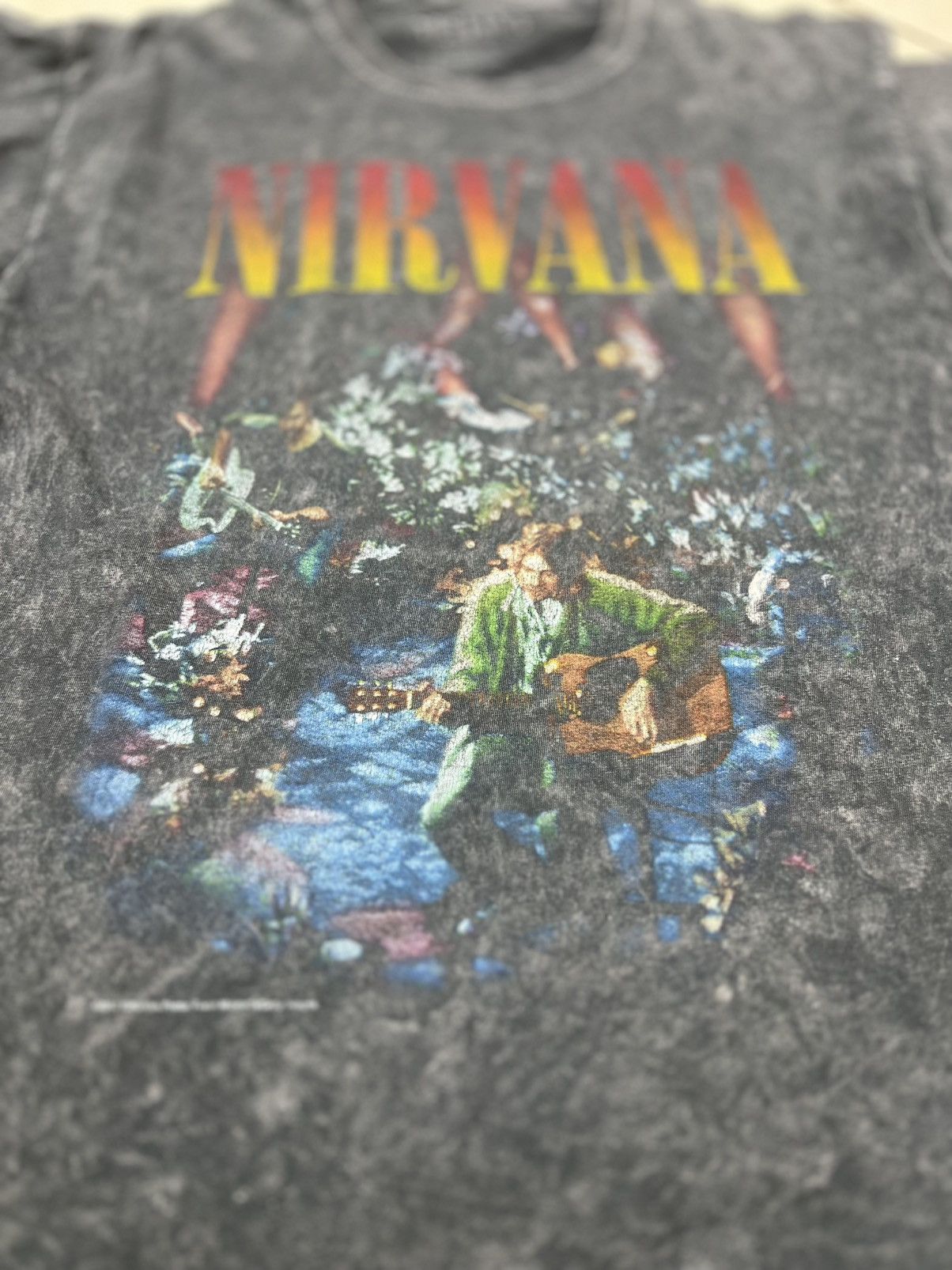 Nirvana Thrashed Faded Nirvana Kurt Cobain Vintage Tee Acid Wash Size US M / EU 48-50 / 2 - 3 Thumbnail
