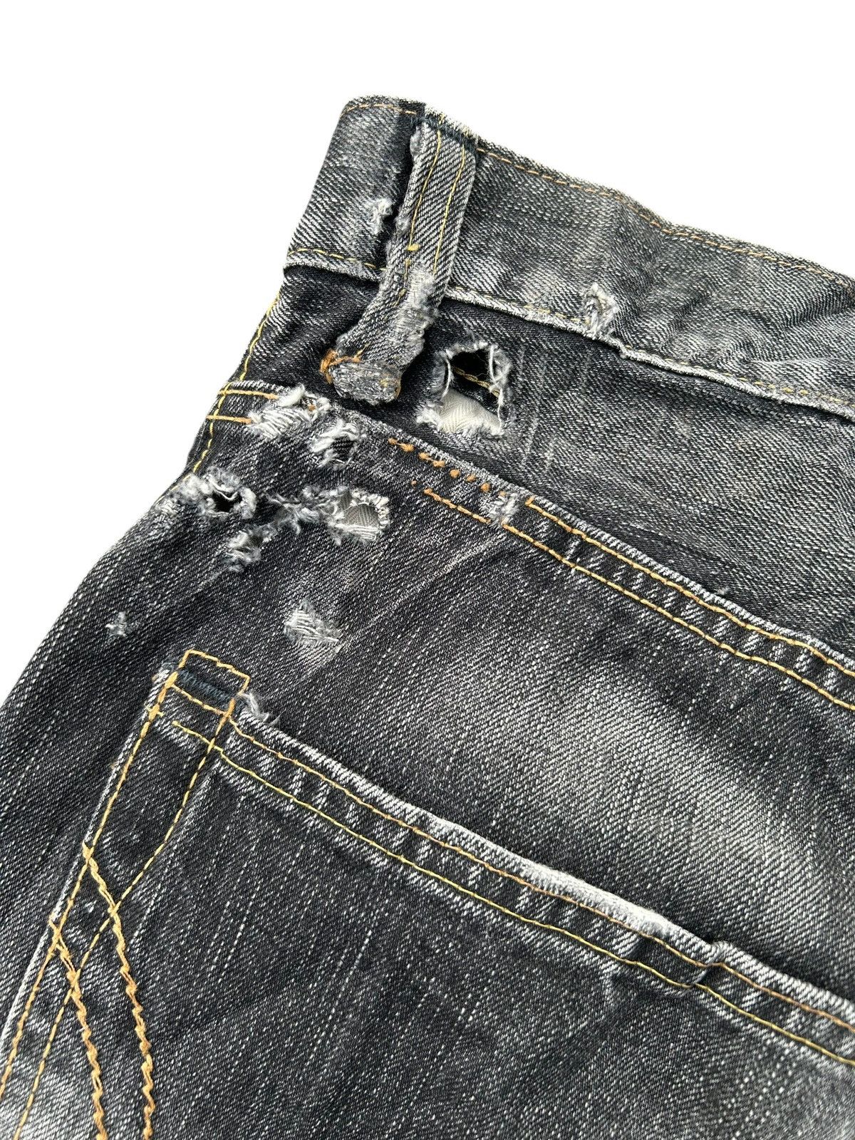 Kapital Thrashed Vintage Edwin 505V Selvedge Denim Jeans Size US 36 / EU 52 - 17 Thumbnail