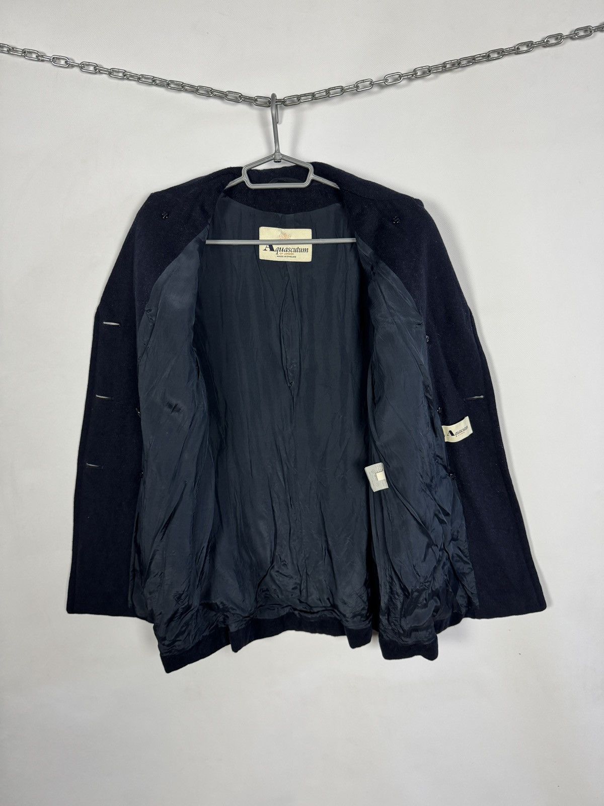 Aquascutum Aquascutum London Double Breasted Coat 100% Viscose Reg 10 Size M / US 6-8 / IT 42-44 - 7 Thumbnail