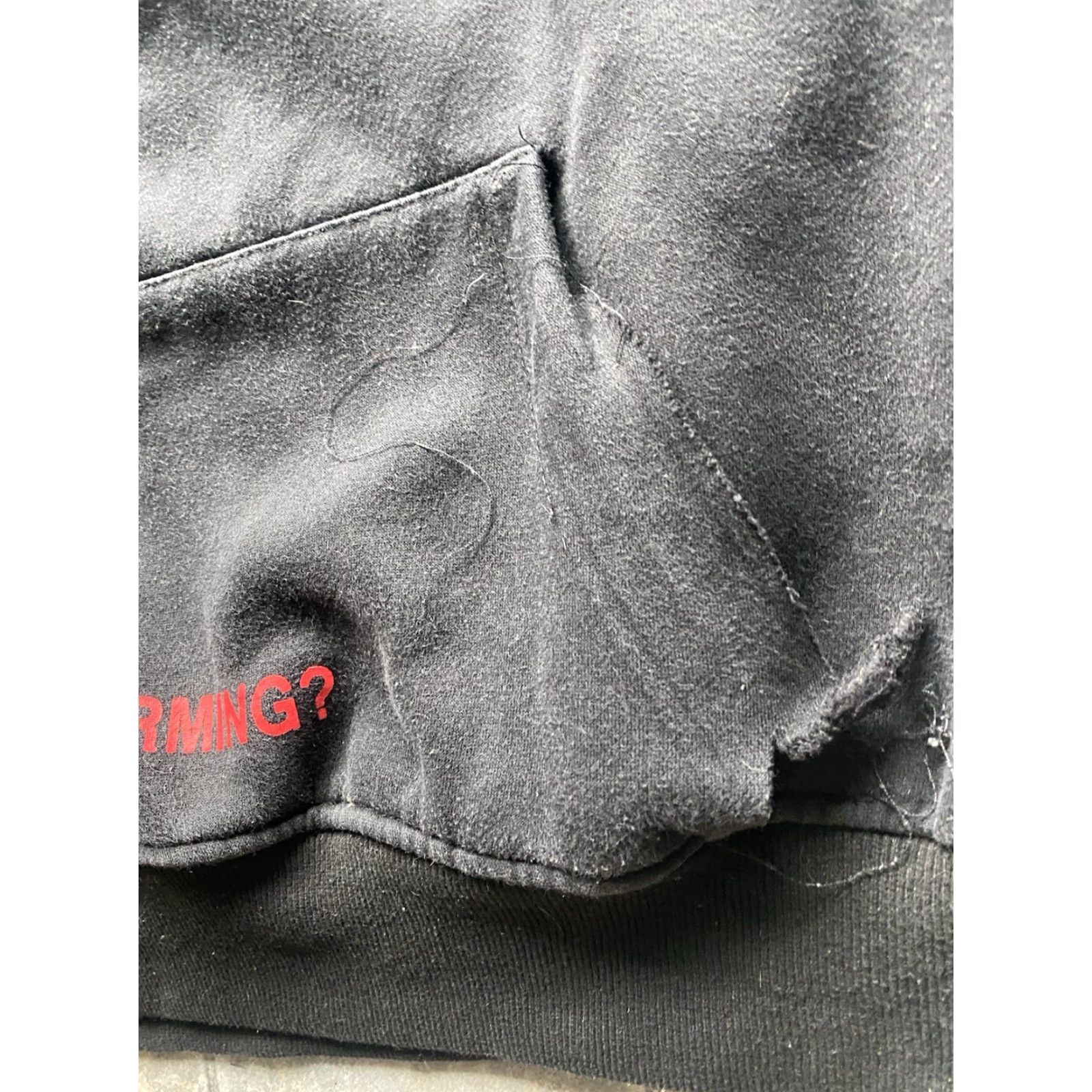 Vintage VINTAGE Off Whitthmte Hoodie Mens 2XL Pullover Black 2013 Global Warming Main Label Damaged Size US XXL / EU 58 / 5 - 4 Thumbnail