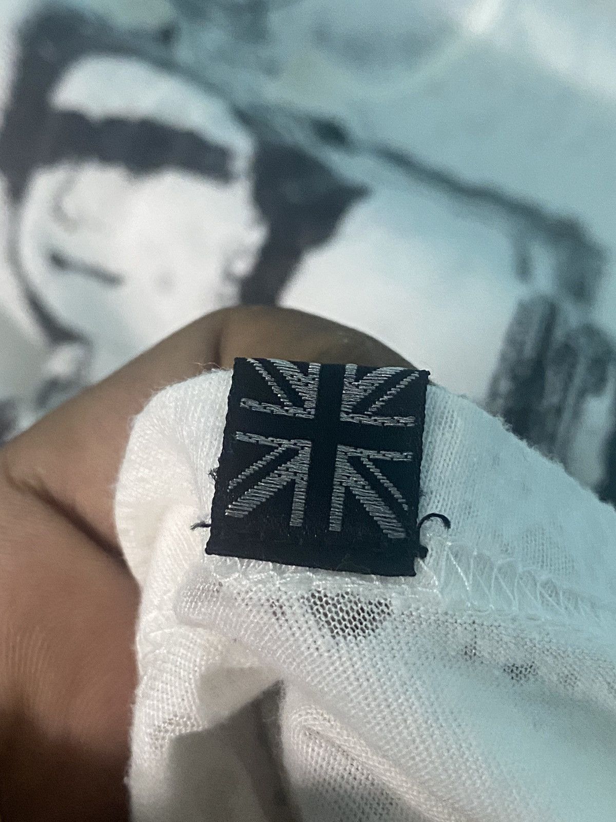 PUNK DESIGN MESH SEX PISTOL GOD SAVE THE QUEEN