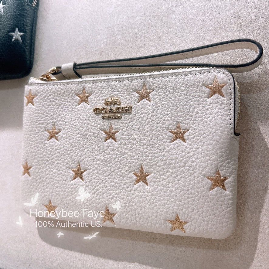 Coach Corner Zip Wristlet With Star Print CW865 Size ONE SIZE - 2 Thumbnail