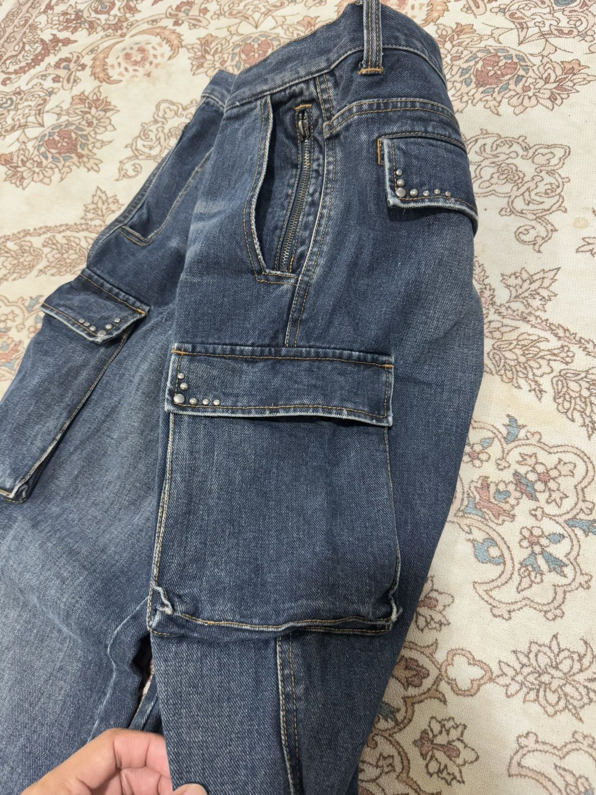 If Six Was Nine × Japanese Brand × Vintage Vintage Custom Culture Japan Cargo Jeans Size US 32 / EU 48 - 4 Thumbnail
