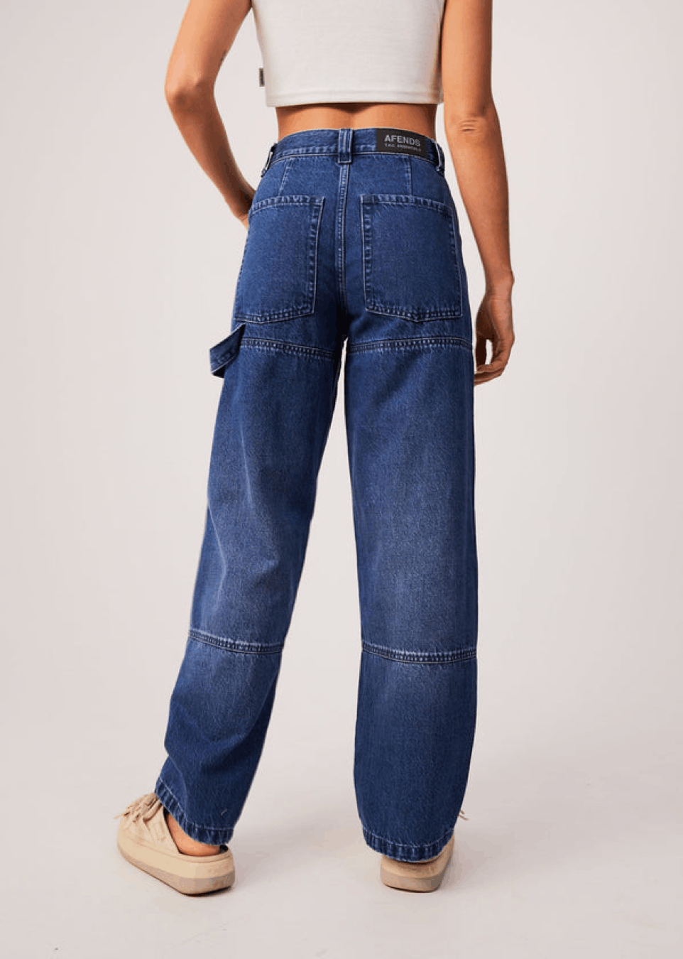 Afends BNWT Afends - Moss - Hemp Denim Double Knee Carpenter Pants Size 24" / US 00 / IT 34 - 4 Thumbnail