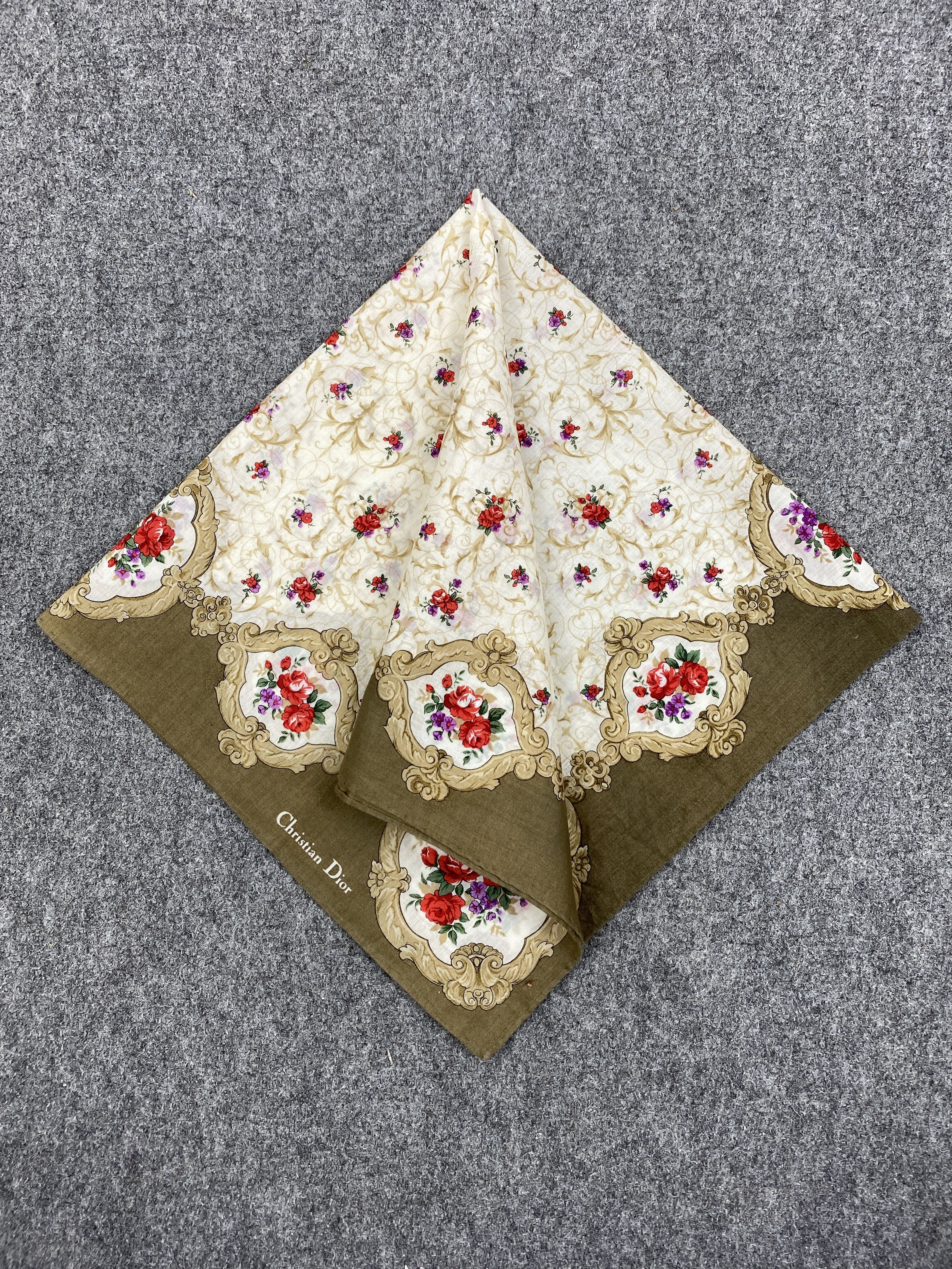 Christian Dior Monsieur Christian Dior Bandana / Handkerchief / Neckerchief HKC0534 Size ONE SIZE - 3 Thumbnail