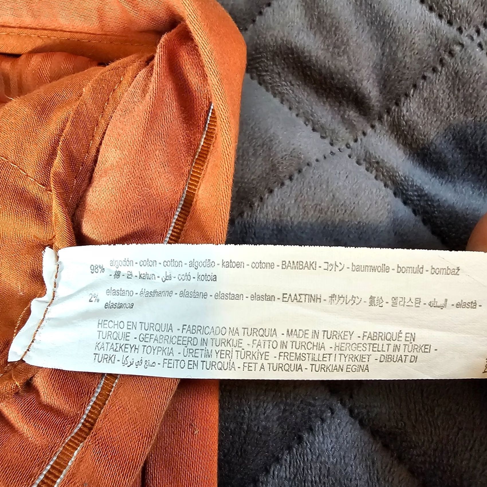Zara Zara Pants Cropped Orange Cotton Blend Women 34 Casual Straight Chino Cropped Style Cropped Woman Size 24" / US 00 / IT 34 - 4 Thumbnail