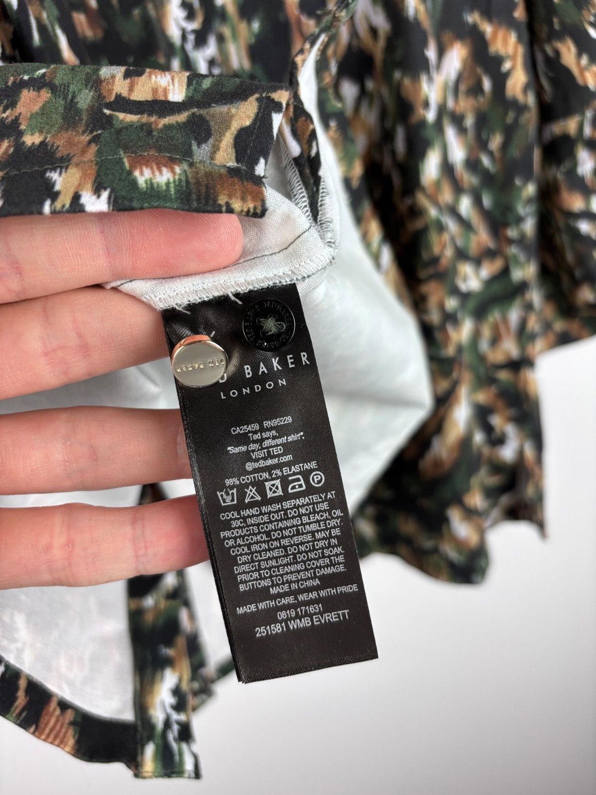 Ted Baker Ted Baker London Evrett Lantern Sleeve Shirt Top Blouse 4 Size M / US 6-8 / IT 42-44 - 7 Thumbnail