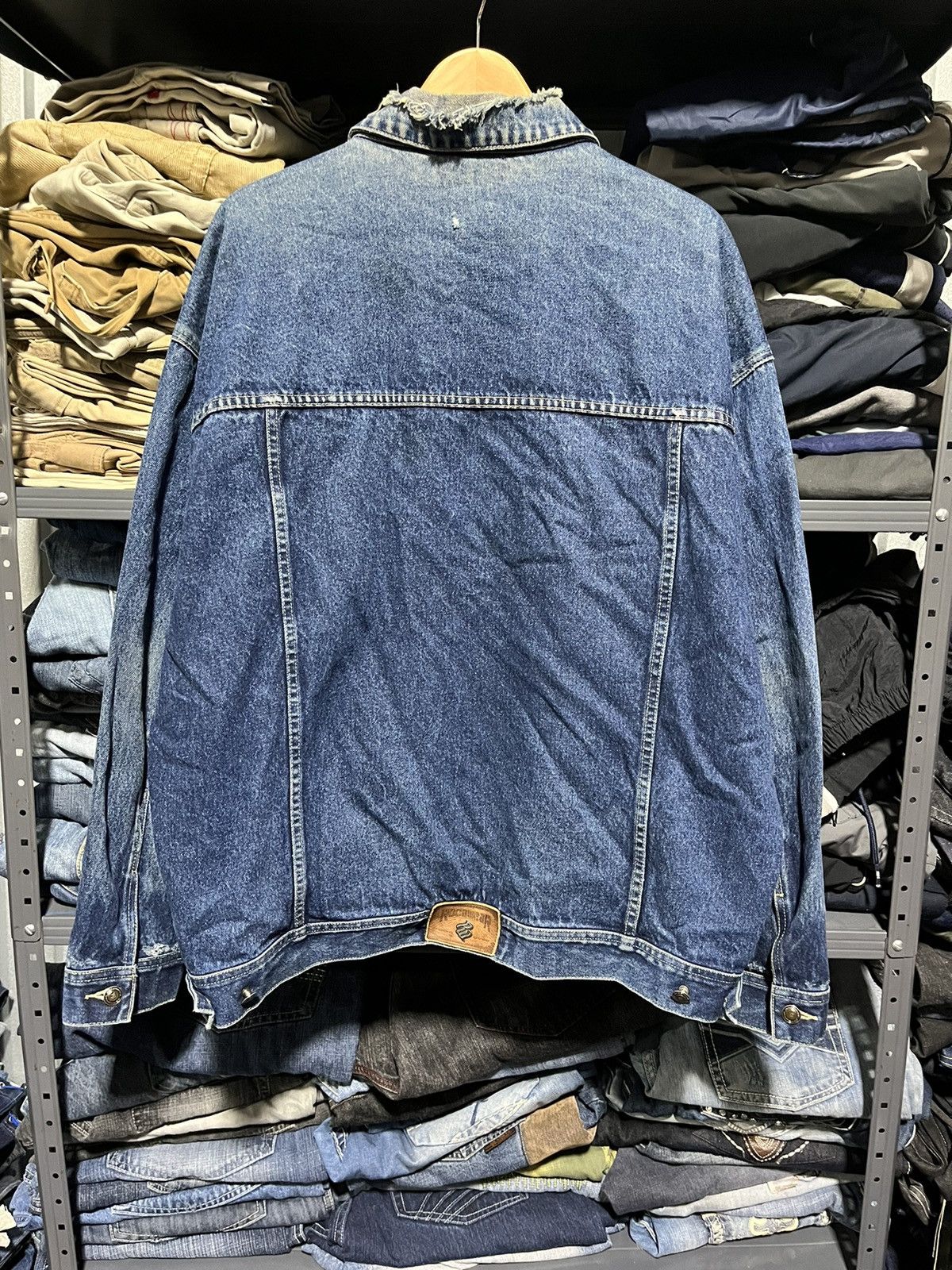JNCO × Rocawear × Vintage Crazy Vintage Y2K Rocawear Hip-Hop Denim Trucker Jacket Size US XL / EU 56 / 4 - 11 Thumbnail