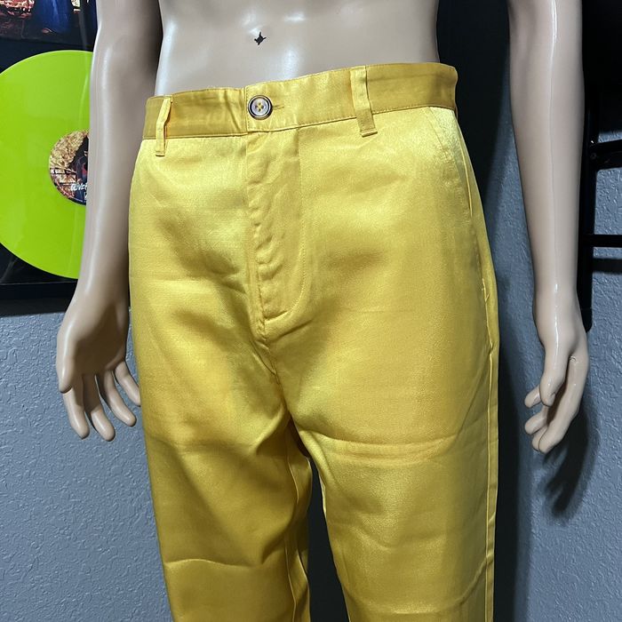 Golf Wang Golf Wang - Mustard / Golden Satin Chino Pants! | Grailed