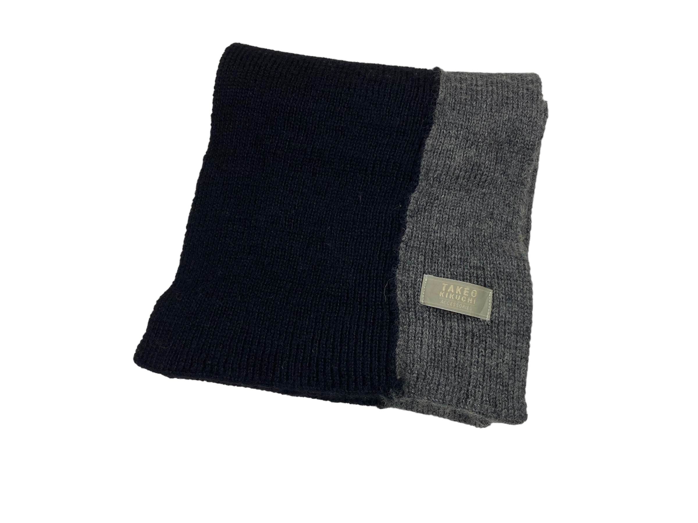 Takeo Kikuchi × Vintage Takeo Kikuchi scarf Knitted Pure Wool Vintage Scarves Size ONE SIZE - 3 Thumbnail