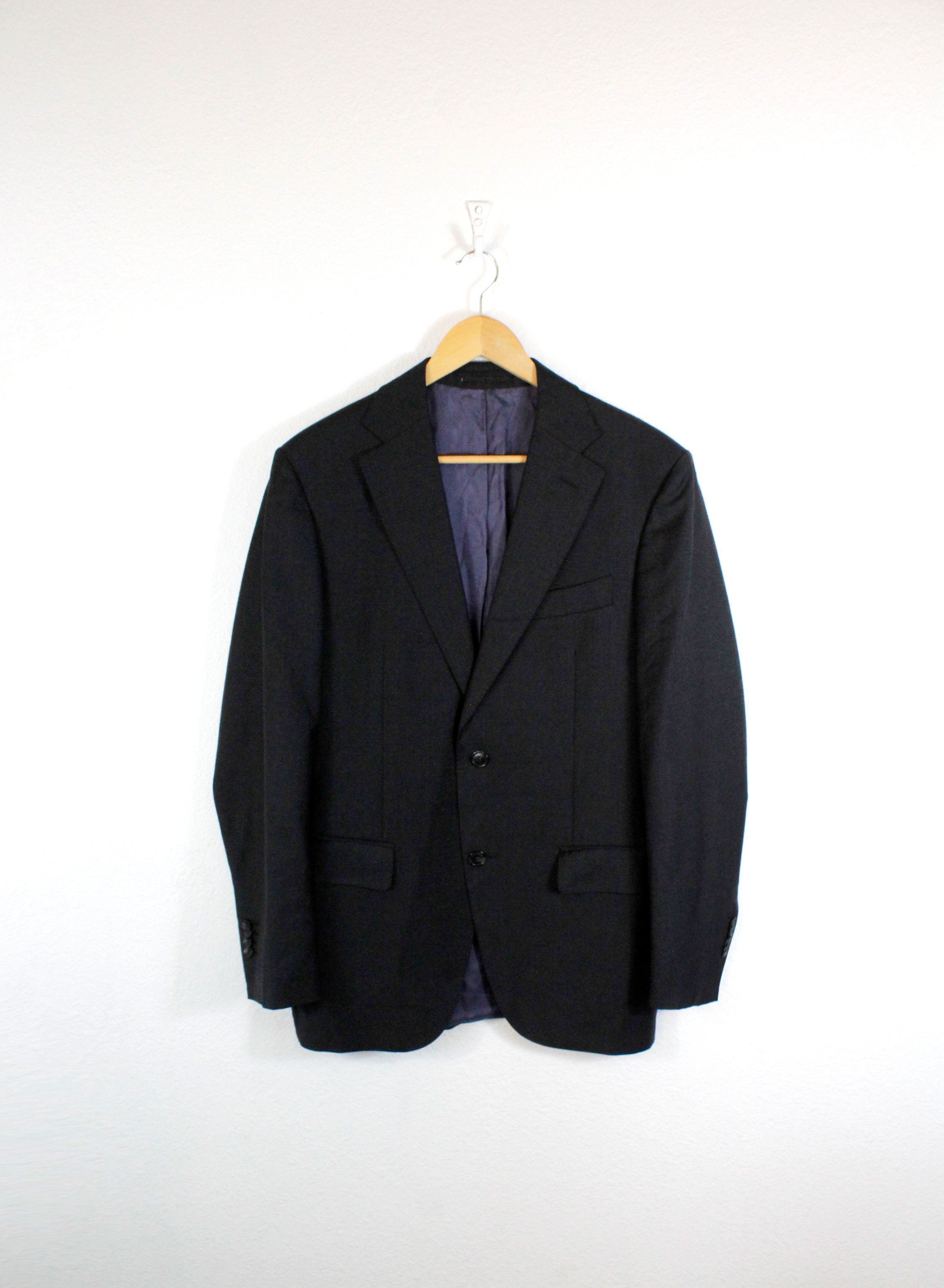 Suitsupply Suitsupply Dark Gray Wool Blazer Jacket size 48 Size US M / EU 48-50 / 2 - 1 Thumbnail