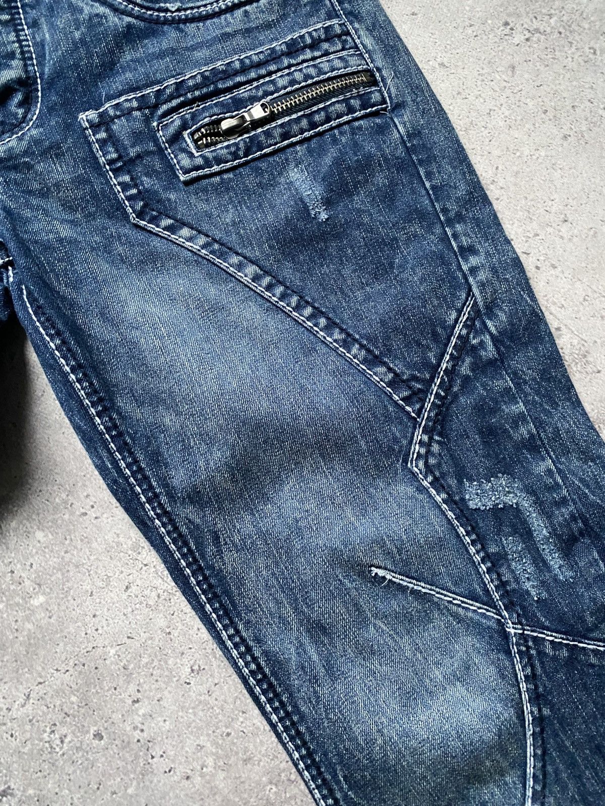 Japanese Brand Vintage Rainbow Denim Jeans Pants True Religion Style Y2K Size US 38 / EU 54 - 12 Thumbnail