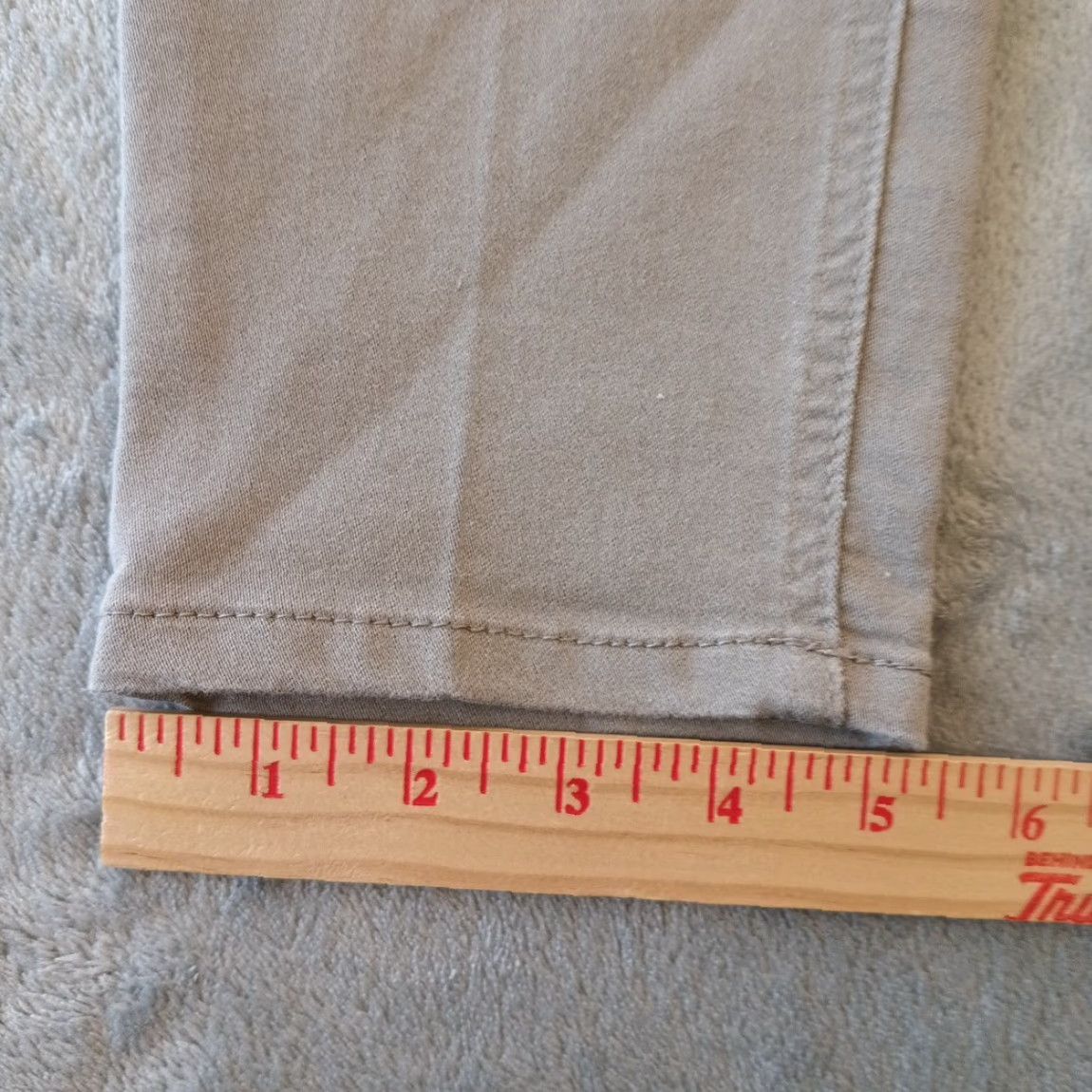 Vintage Democracy Ankle Pants Womens Size 14 Gray Skinny 36x28 Mid Rise Slim Stretch Cotton Blend Zippered Size 36" / US 14 / IT 50 - 5 Thumbnail