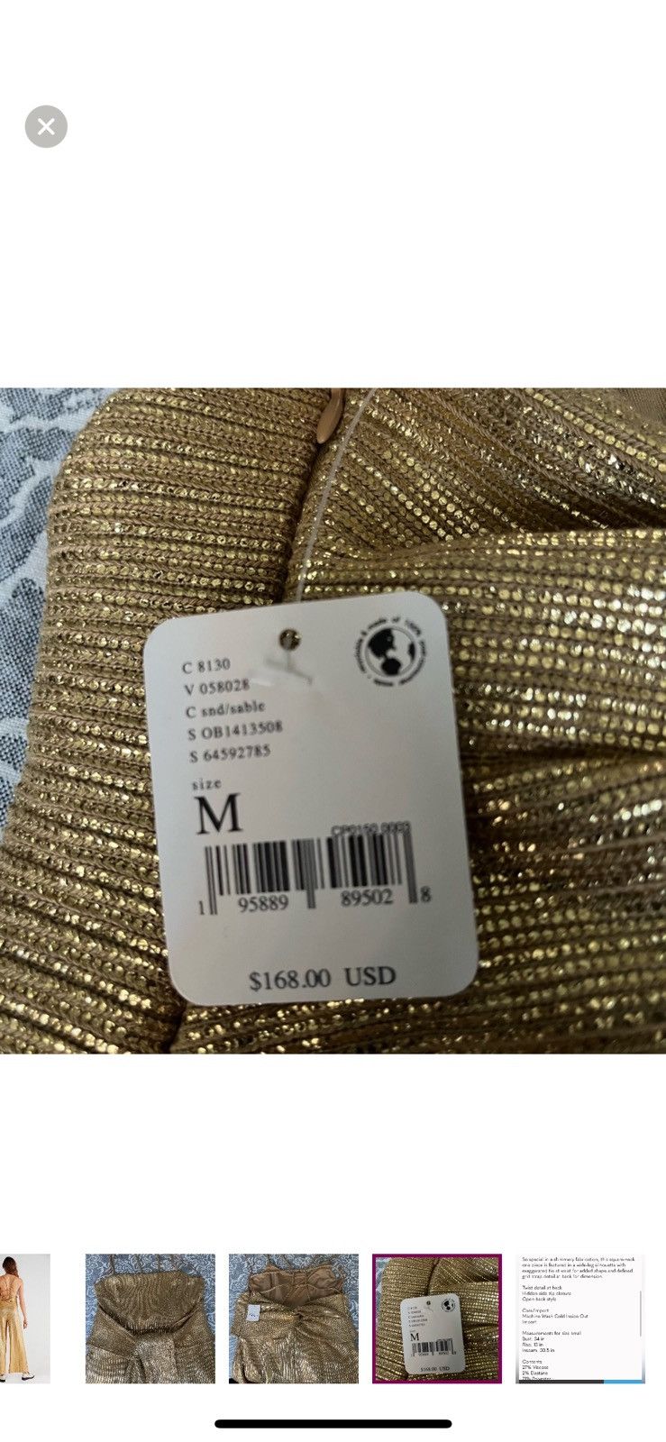Free People Free people shimmer and shine jumpsuit Size 32" / US 10 / IT 46 - 6 Thumbnail
