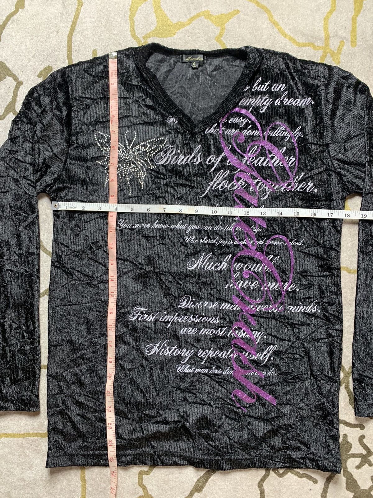 Japanese Brand Japanese Macalester poem long sleeve Size L / US 10 / IT 46 - 3 Thumbnail