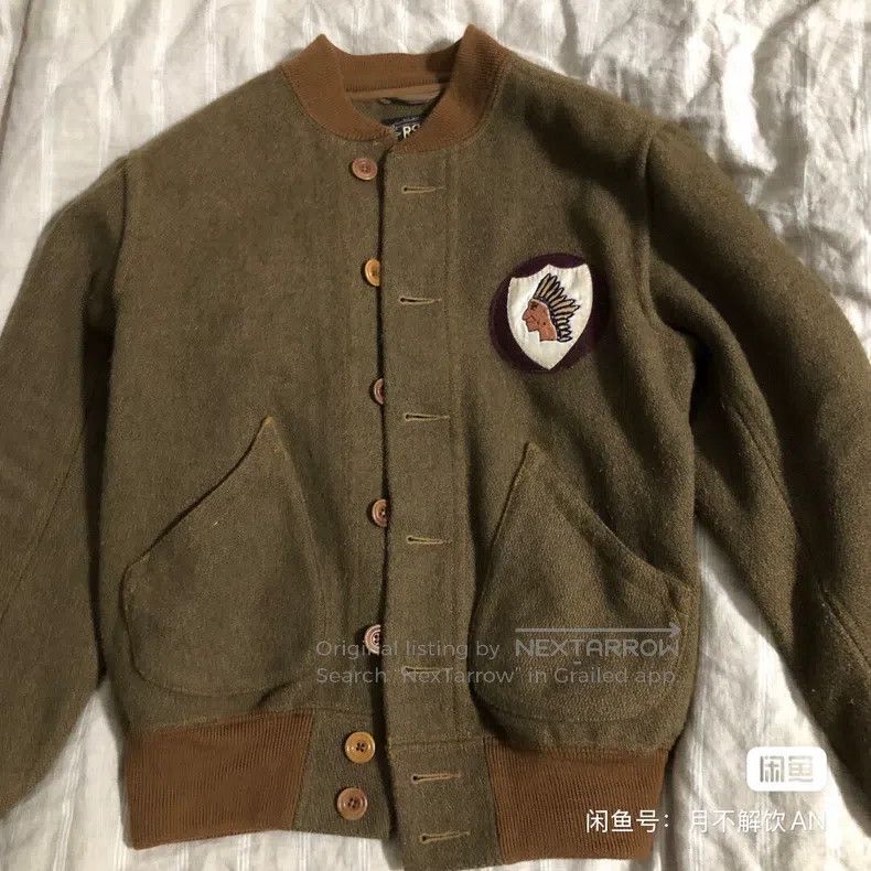 RRL Ralph Lauren RRL Ralph Lauren Indian baseball flying jacket Size US S / EU 44-46 / 1 - 1 Thumbnail