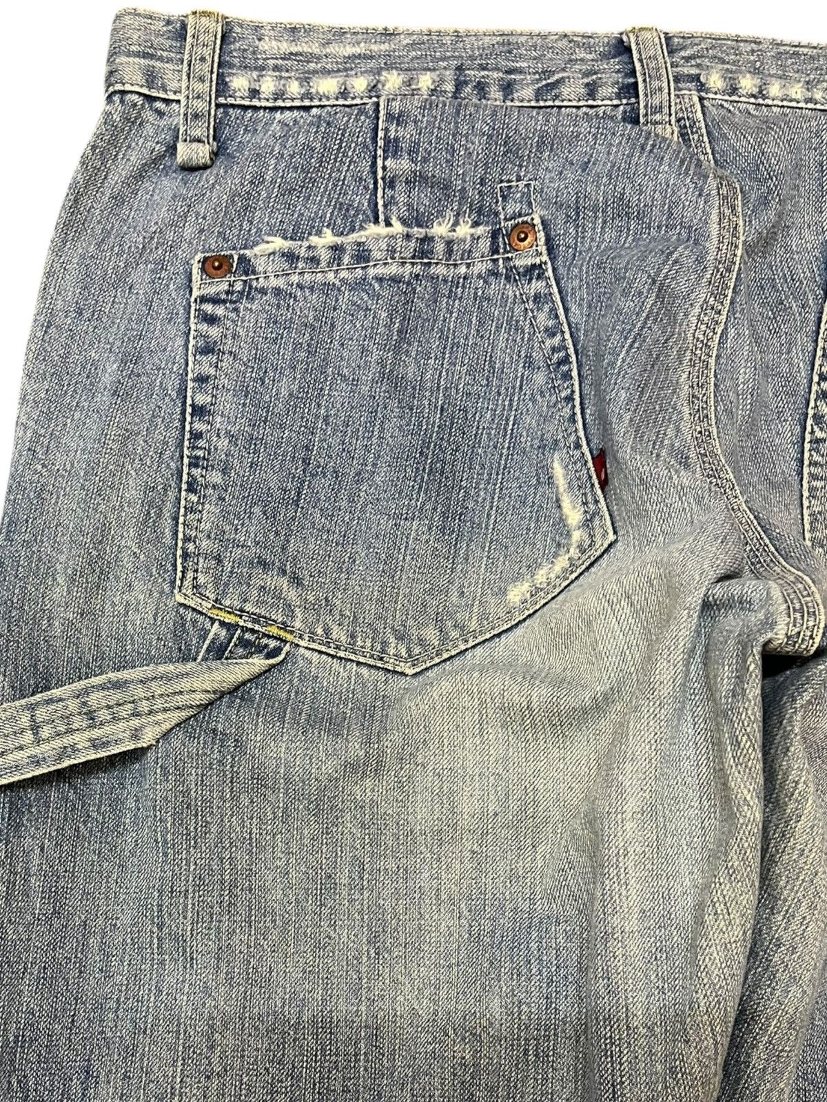 Japanese Brand Vintage Et Boit Carpenter Cargo Distressed Denim Size US 33 - 7 Thumbnail