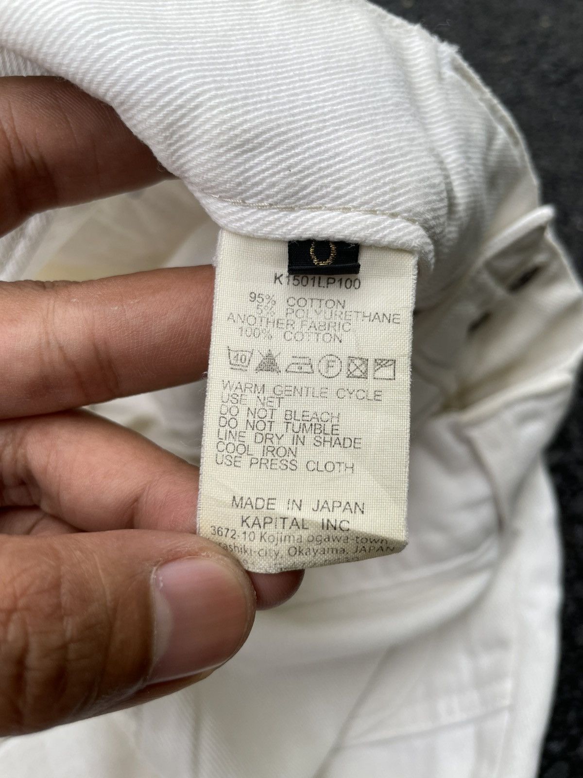Kapital Kapital Walt Pants White Denim Size US 27 - 7 Thumbnail