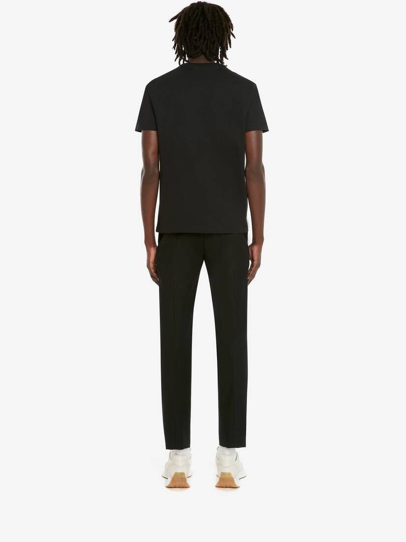 Alexander McQueen o1w1db10725 McQueen Graffiti T-Shirt in Black Size US XXS / EU 40 - 4 Thumbnail