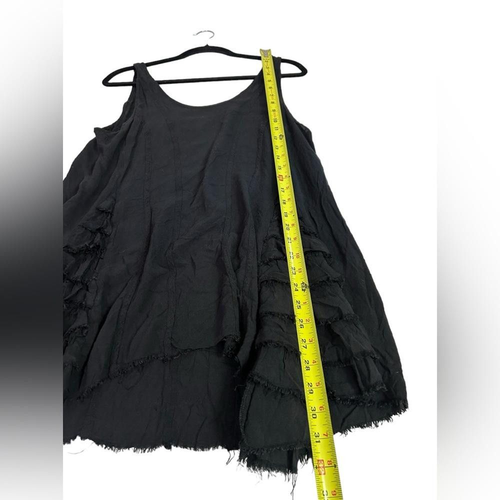 Free People Free People l Black Fringe Ruffle Side Tunic Small Size S / US 4 / IT 40 - 4 Thumbnail