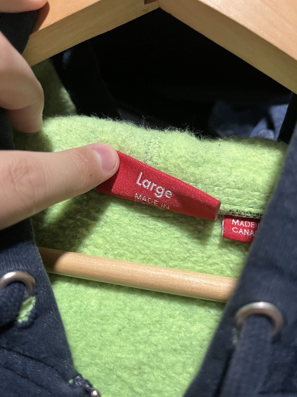 Supreme × Vintage Crazy Supreme Small Box Logo Zip-Up Hoodie Streetwear Skater Size US L / EU 52-54 / 3 - 7 Thumbnail