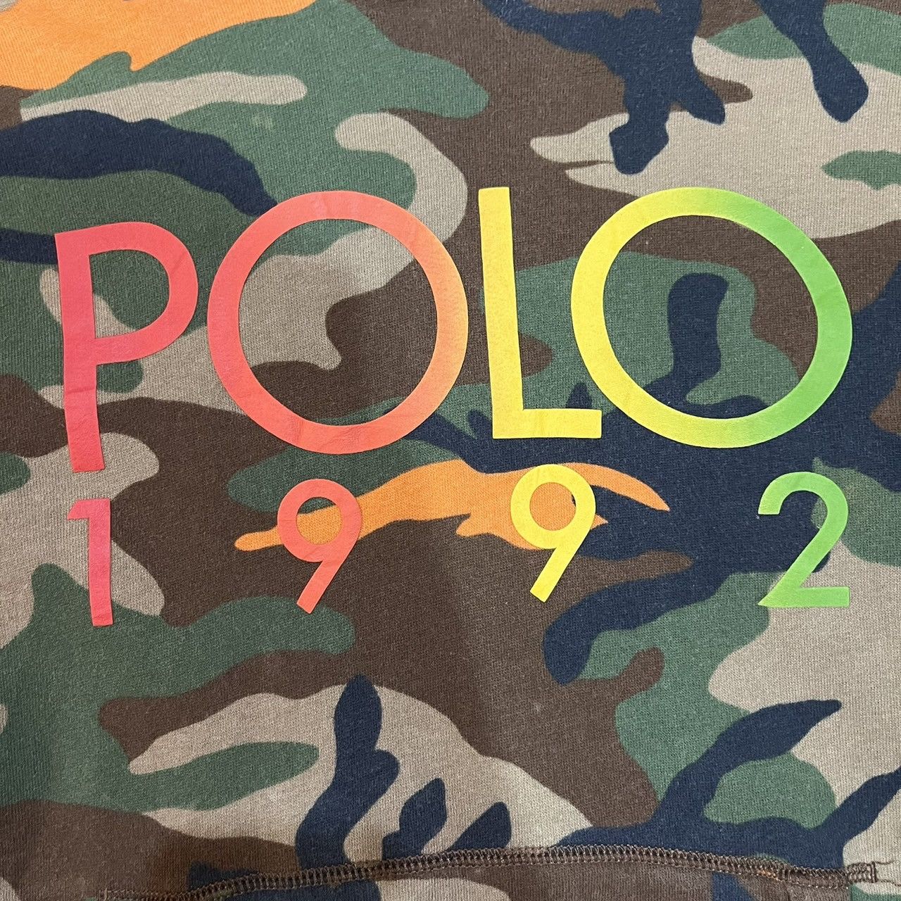 Polo Ralph Lauren Polo Ralph Lauren 1992 Camo Hoodie Size US XS / EU 42 / 0 - 4 Thumbnail
