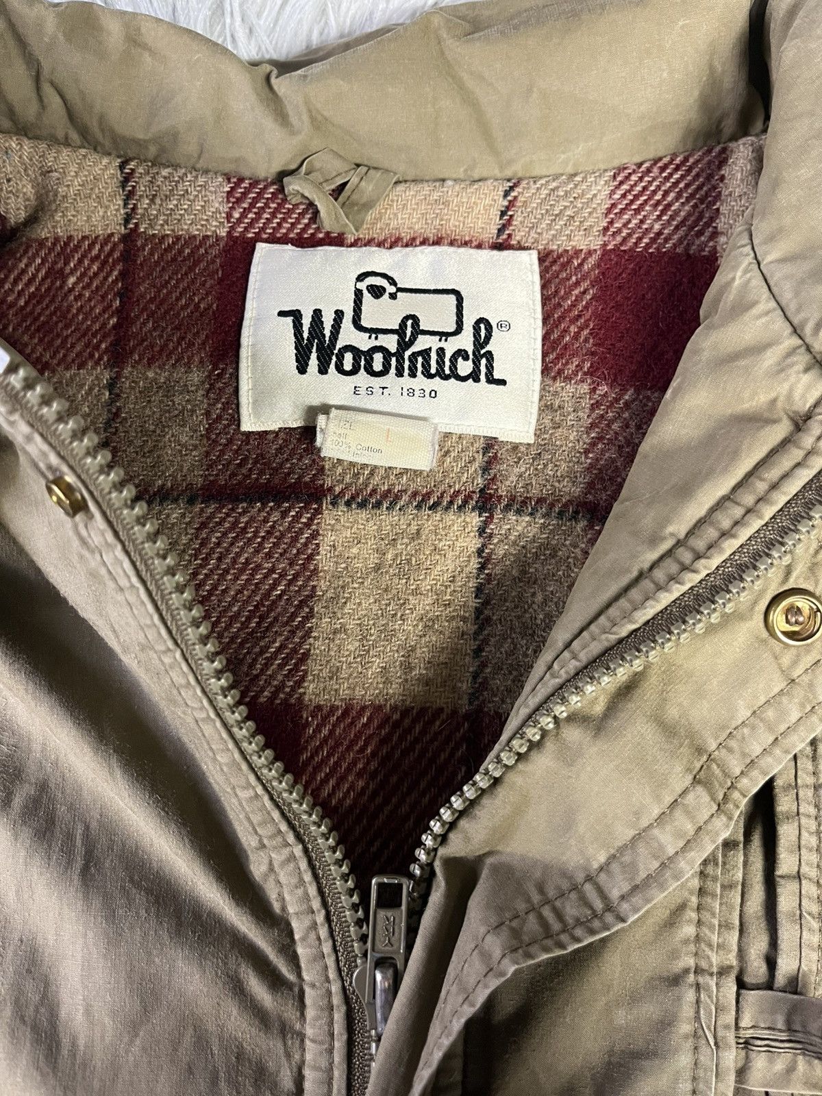 Woolrich Woolen Mills Woollrich aviator jacket | khaki/ vintage | man/ size L Size US L / EU 52-54 / 3 - 2 Thumbnail