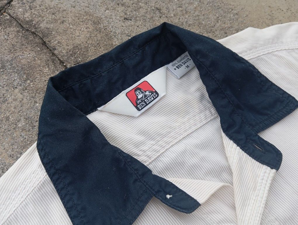 Ben Davis Ben Davis Workshirt 🦍⚒️ Double Pocket & embroidered 🪡🧵 Size US S / EU 44-46 / 1 - 7 Thumbnail