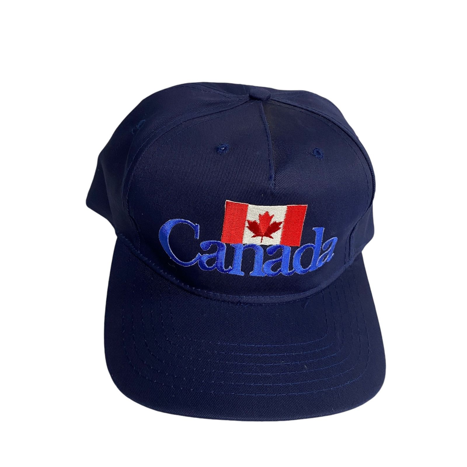 Vintage Vintage Wilson Adult OS Embroidered Canada Flag Snapback Hat Size ONE SIZE - 2 Thumbnail