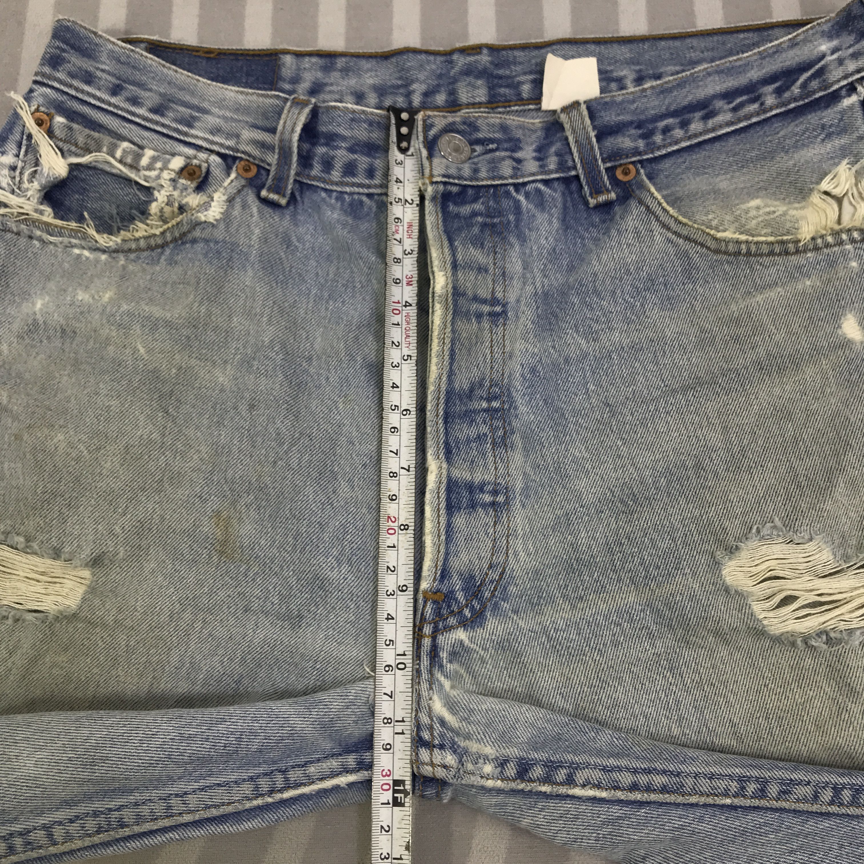 Levi's Vintage Clothing Vintage Levis 501 Distressed Short pants Jeans K130B9 Size US 32 / EU 48 - 6 Thumbnail