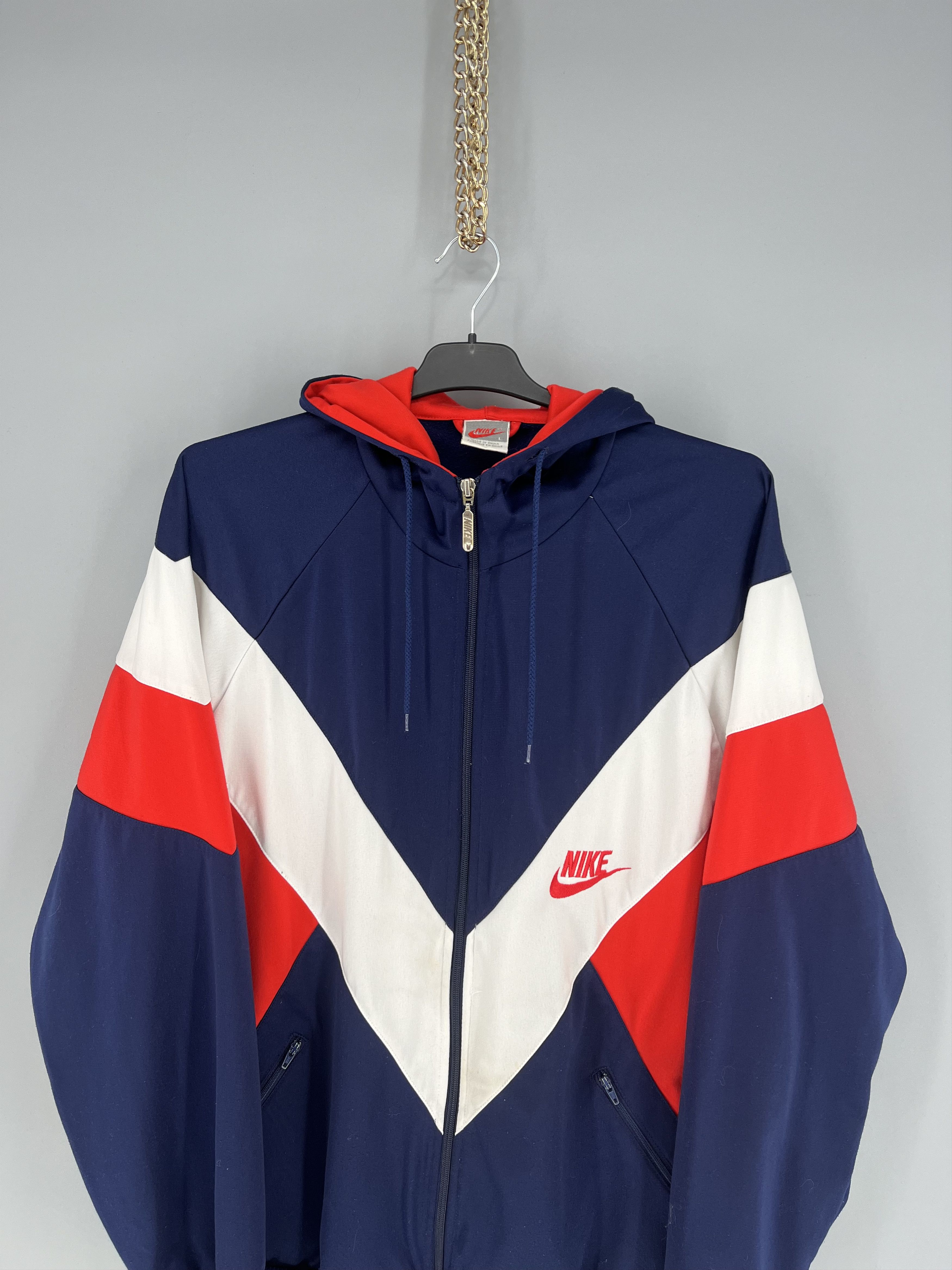 Nike Nike Vintage 90s Sweatshirt Zip Swoosh Hype Rare Size US L / EU 52-54 / 3 - 6 Thumbnail