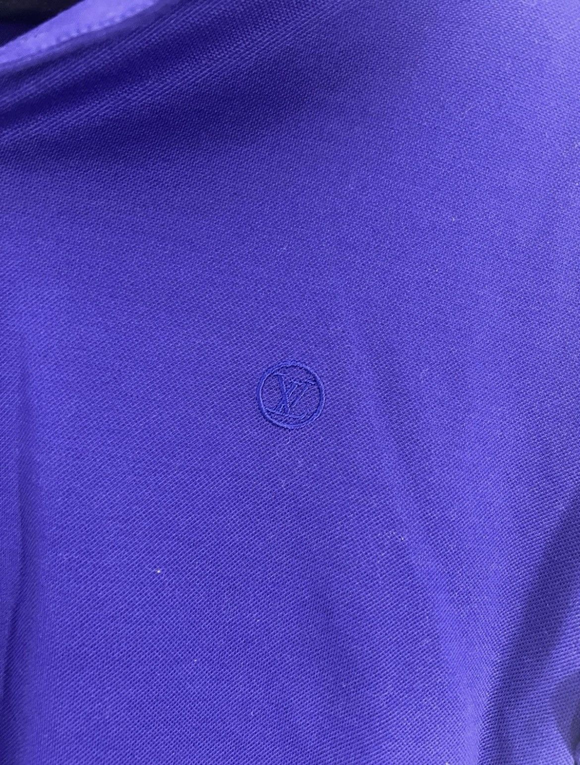 Louis Vuitton Louis Vuitton Men's Plain Purple Polo Short Sleeve Shirt Size US L / EU 52-54 / 3 - 3 Thumbnail