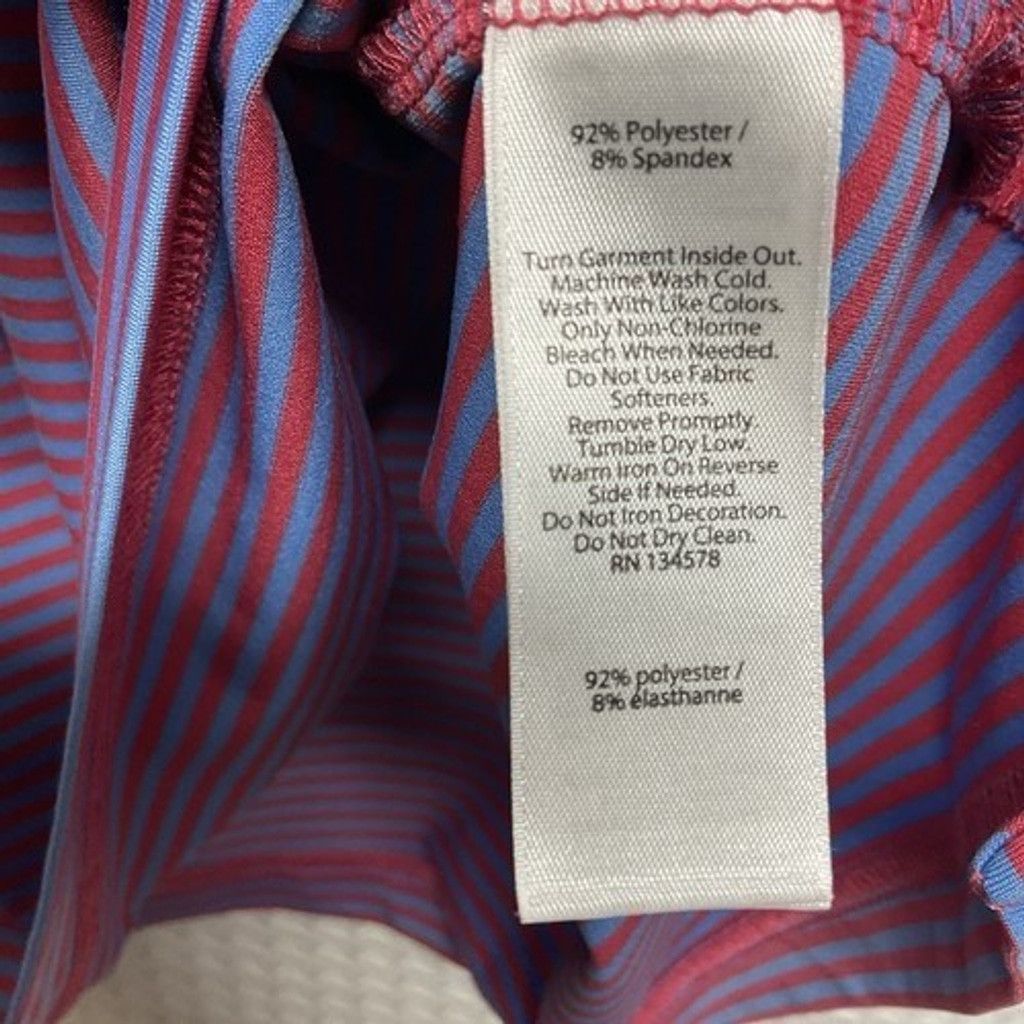 Vineyard Vines Vineyard Vines Purple/Pink Striped Polo Shirt Men XL Size US XL / EU 56 / 4 - 3 Thumbnail