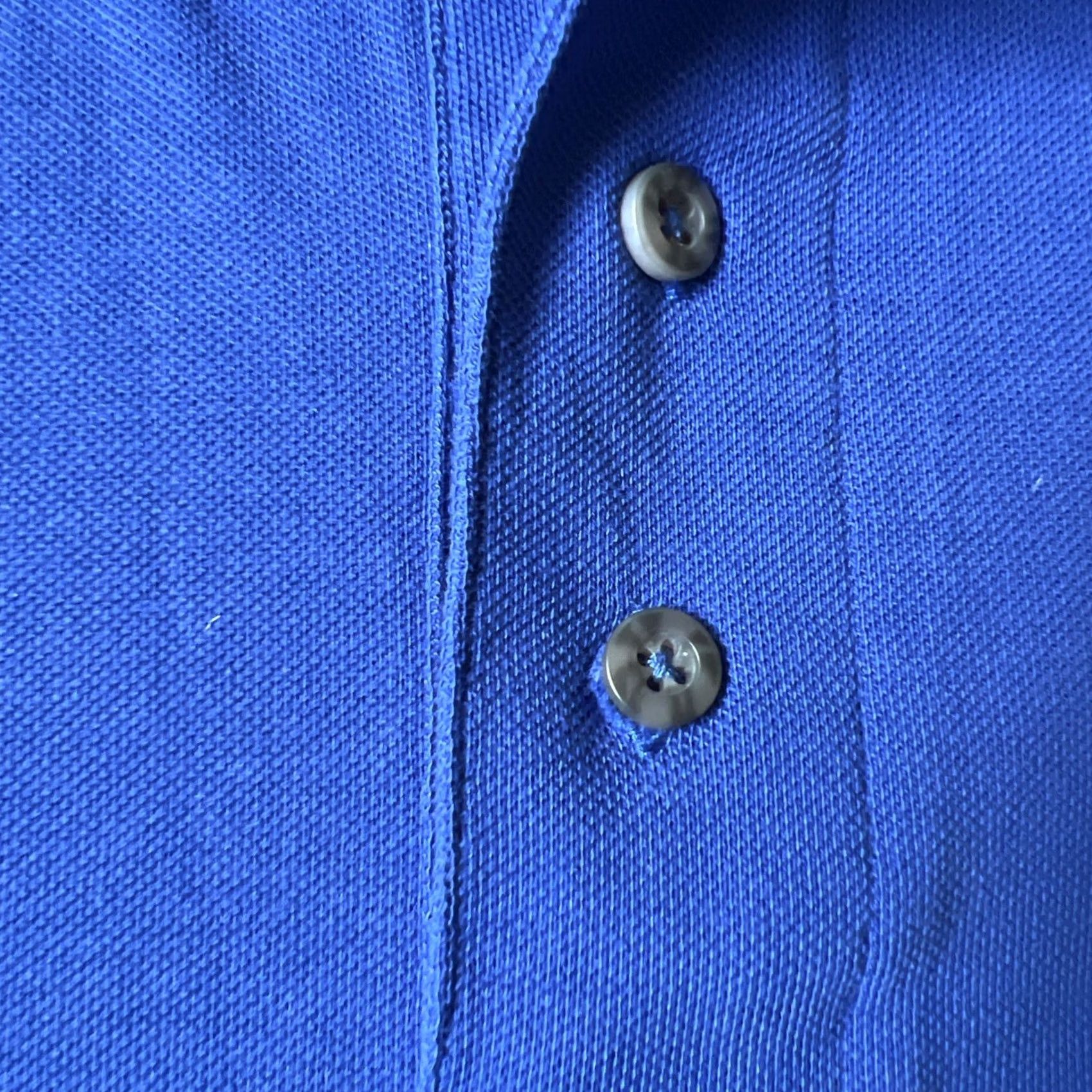 Vintage VINTAGE WearGuard Polo Shirt L Blue 100% Polyester Cotton Blend Short Sleeve Button Pocket Embroidered Logo Galaxy Space Mens Golf Size US L / EU 52-54 / 3 - 5 Thumbnail