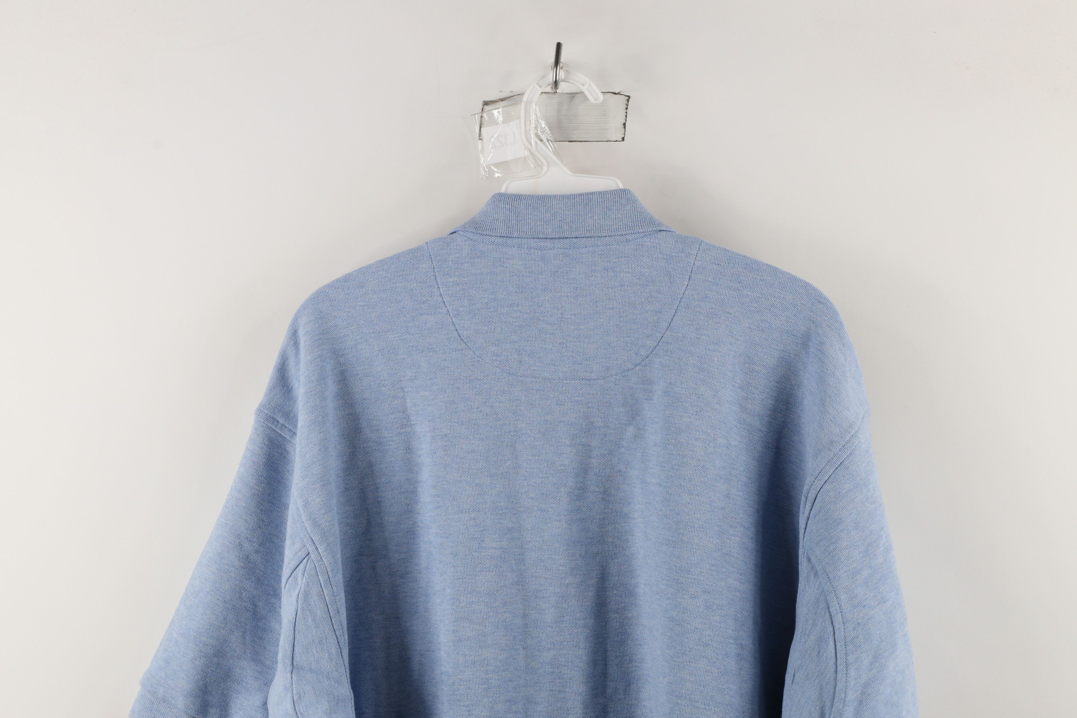 Orvis × Vintage Vintage Orvis Heavyweight Collared Polo Shirt Blue Cotton Size US L / EU 52-54 / 3 - 11 Thumbnail