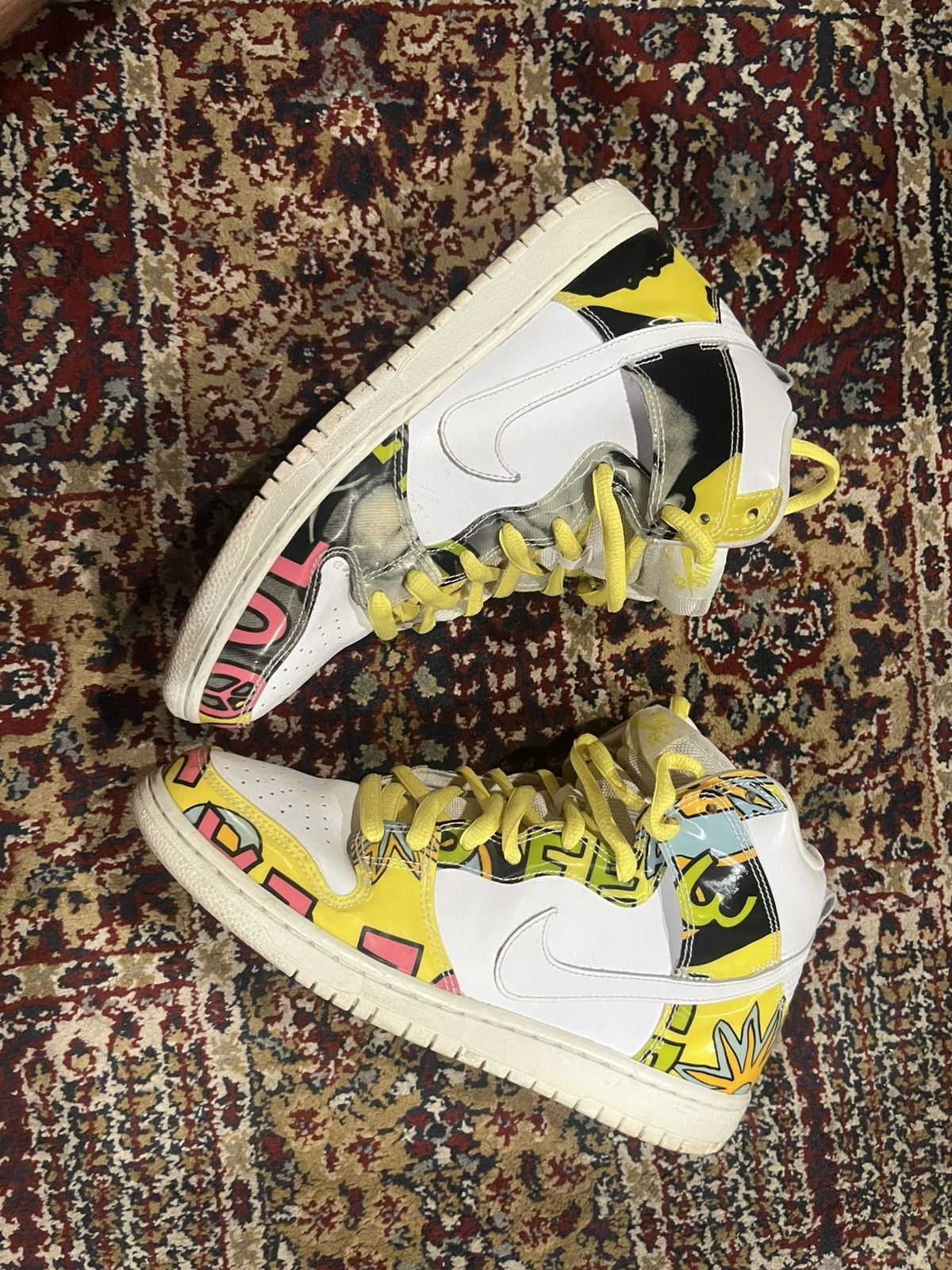 Nike 2015 Nike High Top ‘De La Soul’ Dunks Size US 9.5 / EU 42-43 - 1 Thumbnail