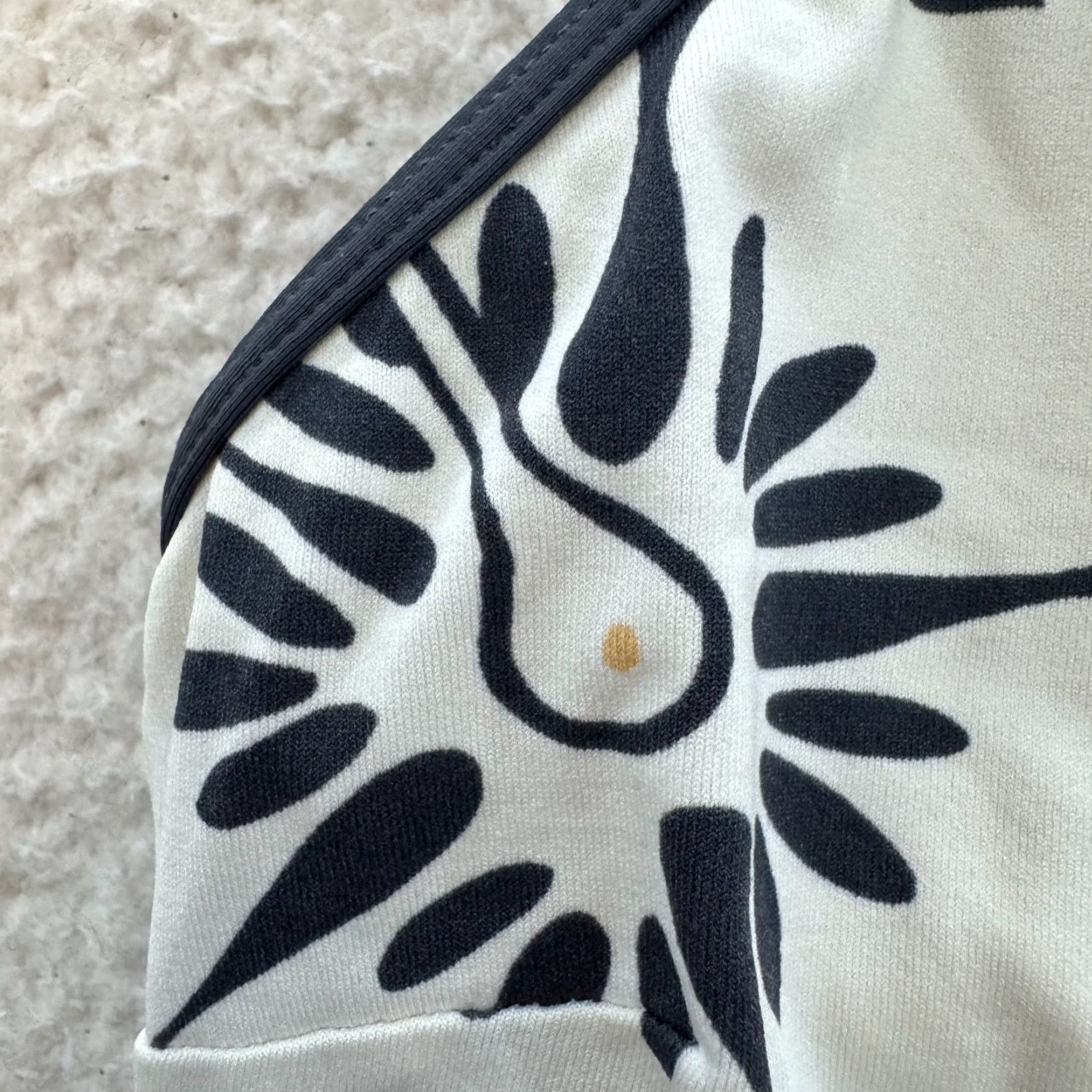 Speedo VINTAGE Y2K Tankini Swim Top M White Navy Tropical Floral Hawaiian Coconut Speedo Size M / US 6-8 / IT 42-44 - 5 Thumbnail