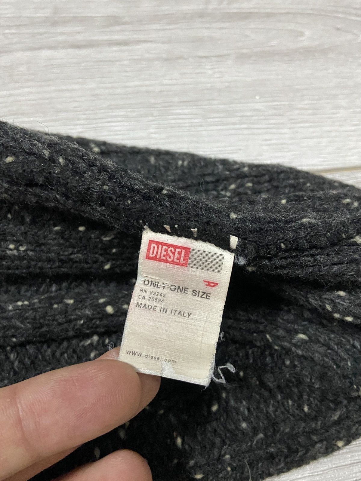 Diesel Diesel Italy wool knitted D logo beanie hat Size ONE SIZE - 3 Thumbnail