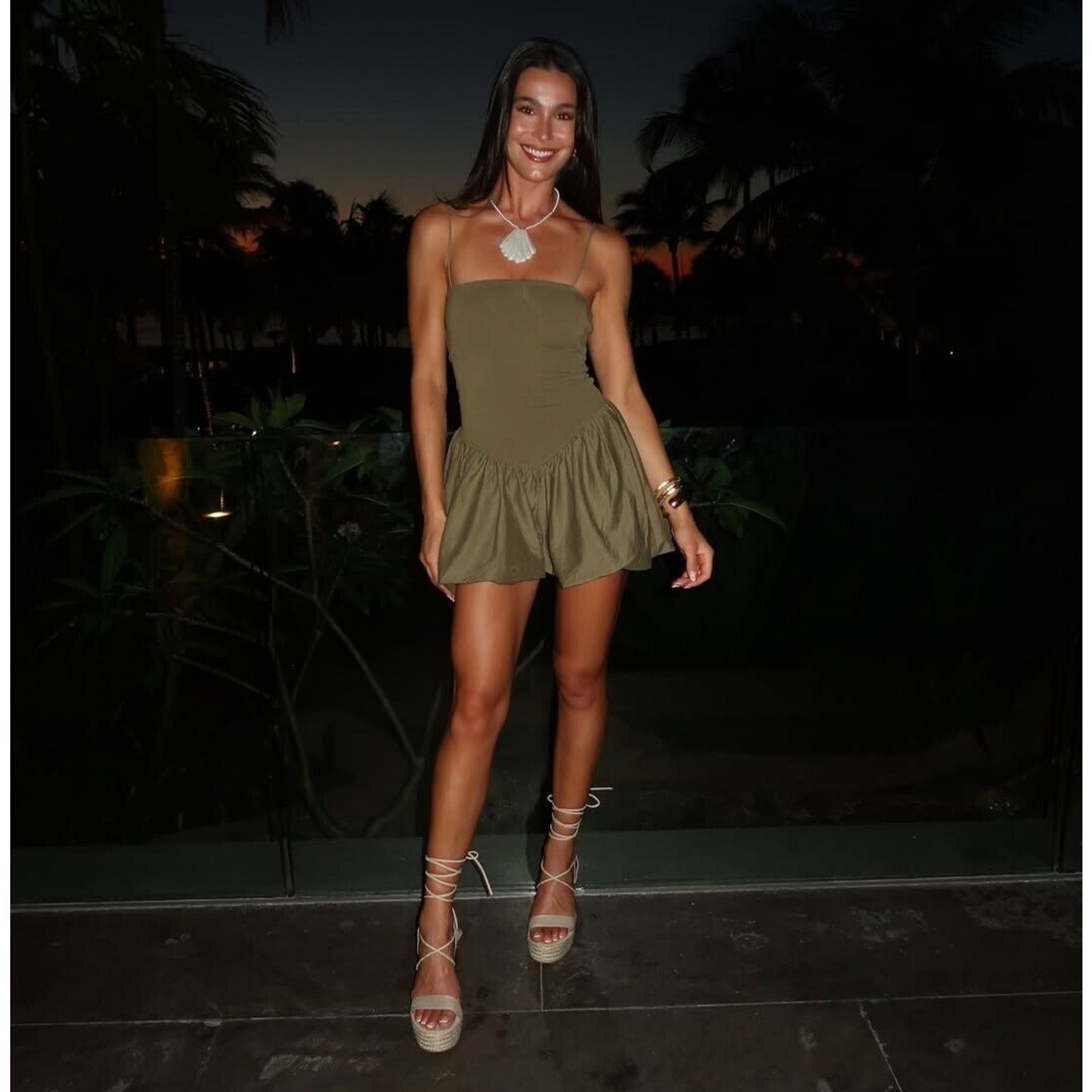 Zara ZARA BLOGGER FAVE!!! Short Dress with Spaghetti Straps Size L / US 10 / IT 46 - 23 Thumbnail