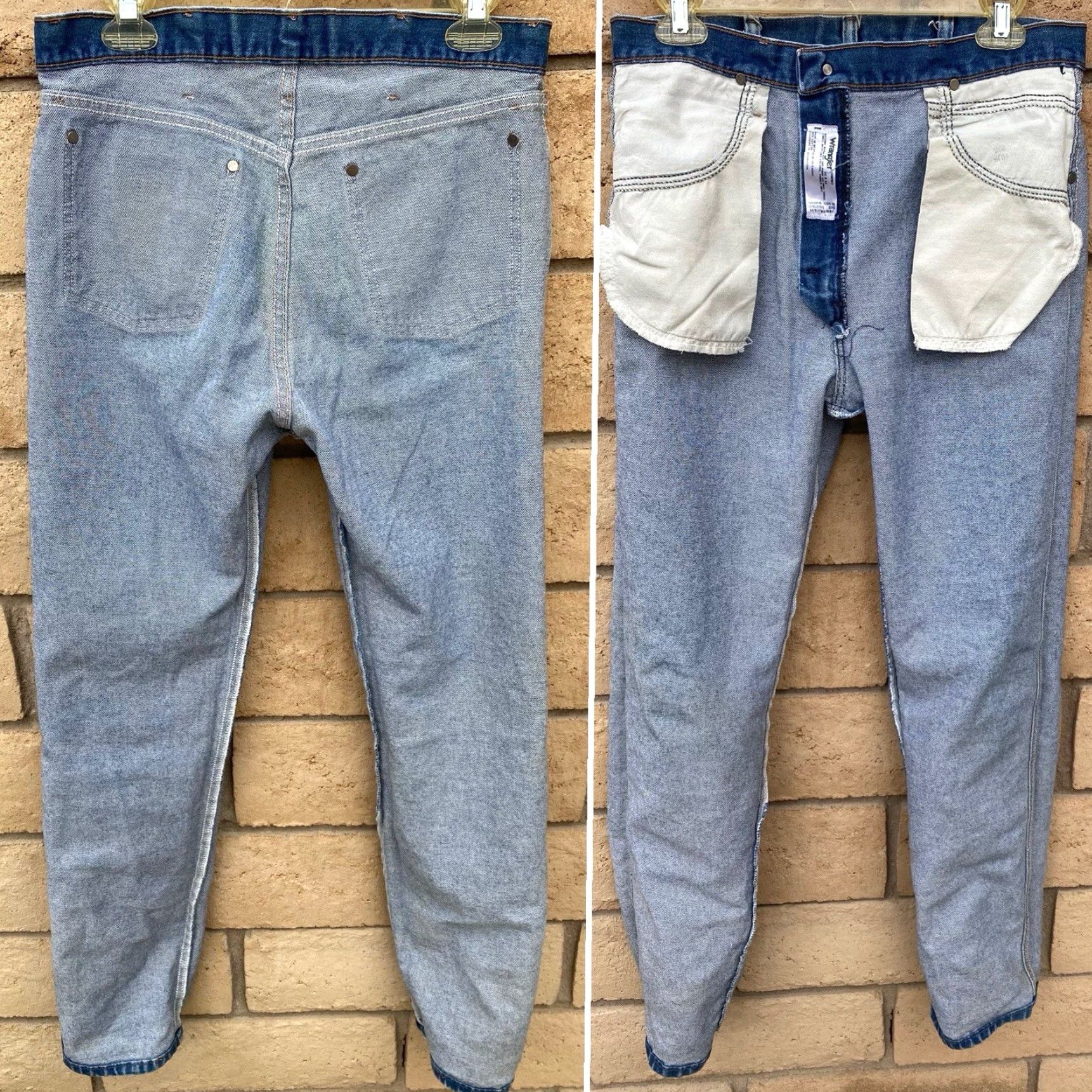 Wrangler Wrangler Jeans 13MWZ Cotton Size 32 x 34 Inseam 33 Blue Cowboy 5-Pocket Denim Wrangler Men Regular Vintage Style See Pics Size US 32 / EU 48 - 6 Thumbnail