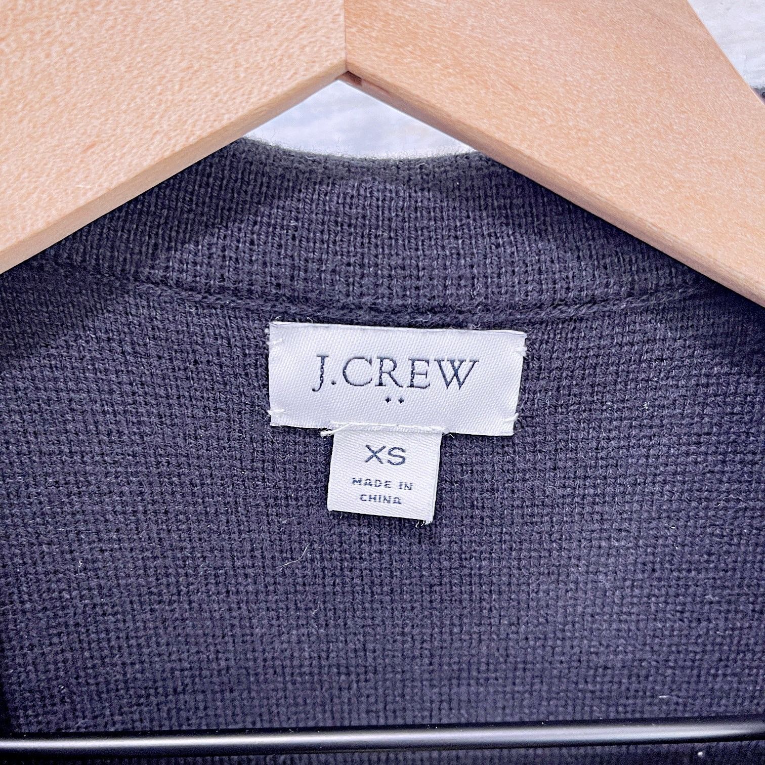 J.Crew J CREW Sweater Blazer Coat Black Button Up Slim Cotton XS Size XS / US 0-2 / IT 36-38 - 5 Thumbnail