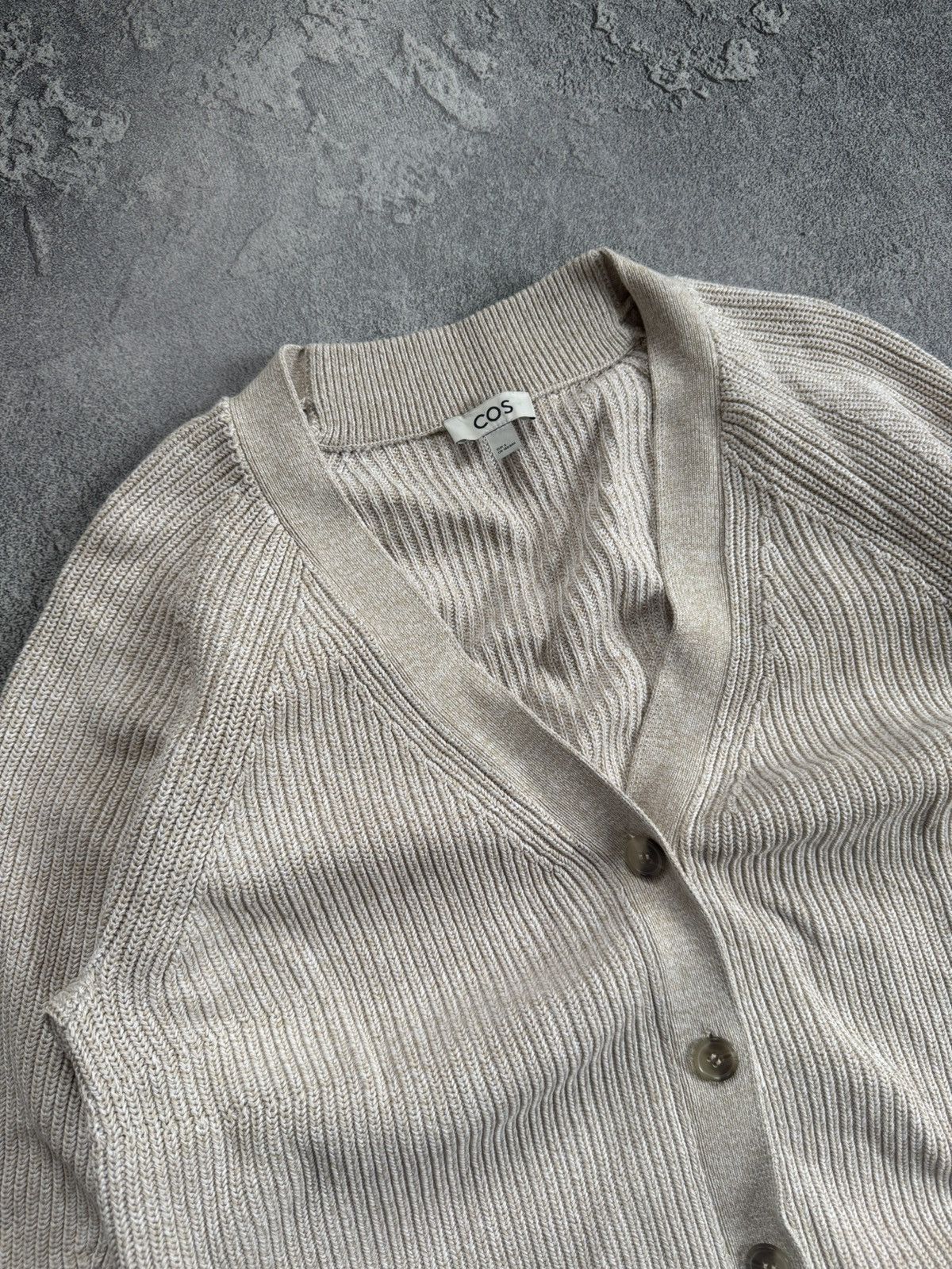 Cos × Designer COS S button up knitwear cardigan sweater jumper pullover Size S / US 4 / IT 40 - 7 Thumbnail