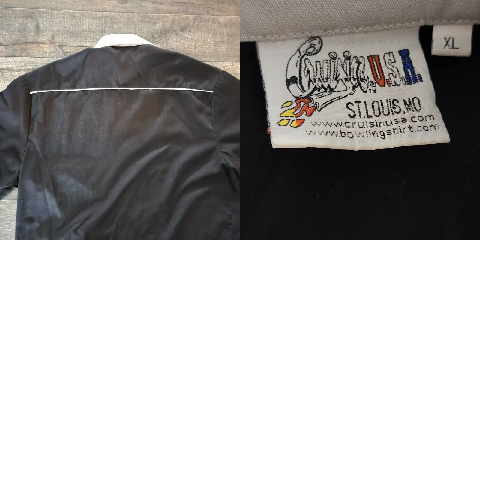 Vintage VINTAGE Cruisin USA Shirt Mens XL The Rat Pack Bowling Black Gray Striped Charlie Sheen Size US XL / EU 56 / 4 - 8 Thumbnail